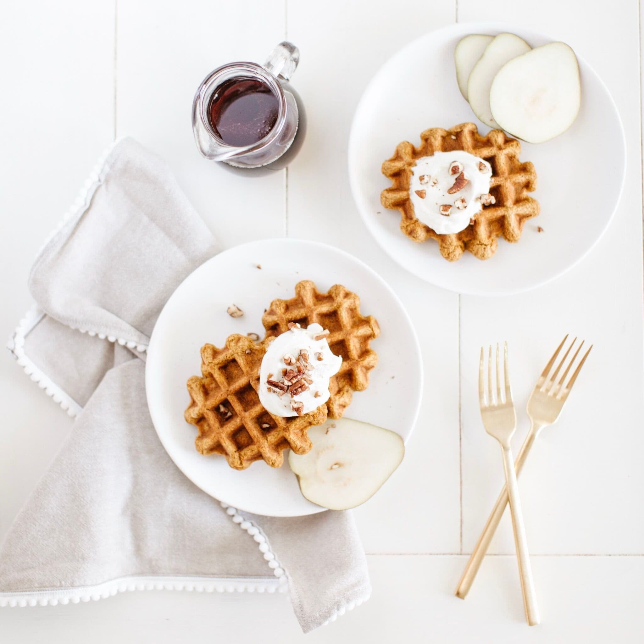 Pumpkin Spice Spelt Waffles banner image