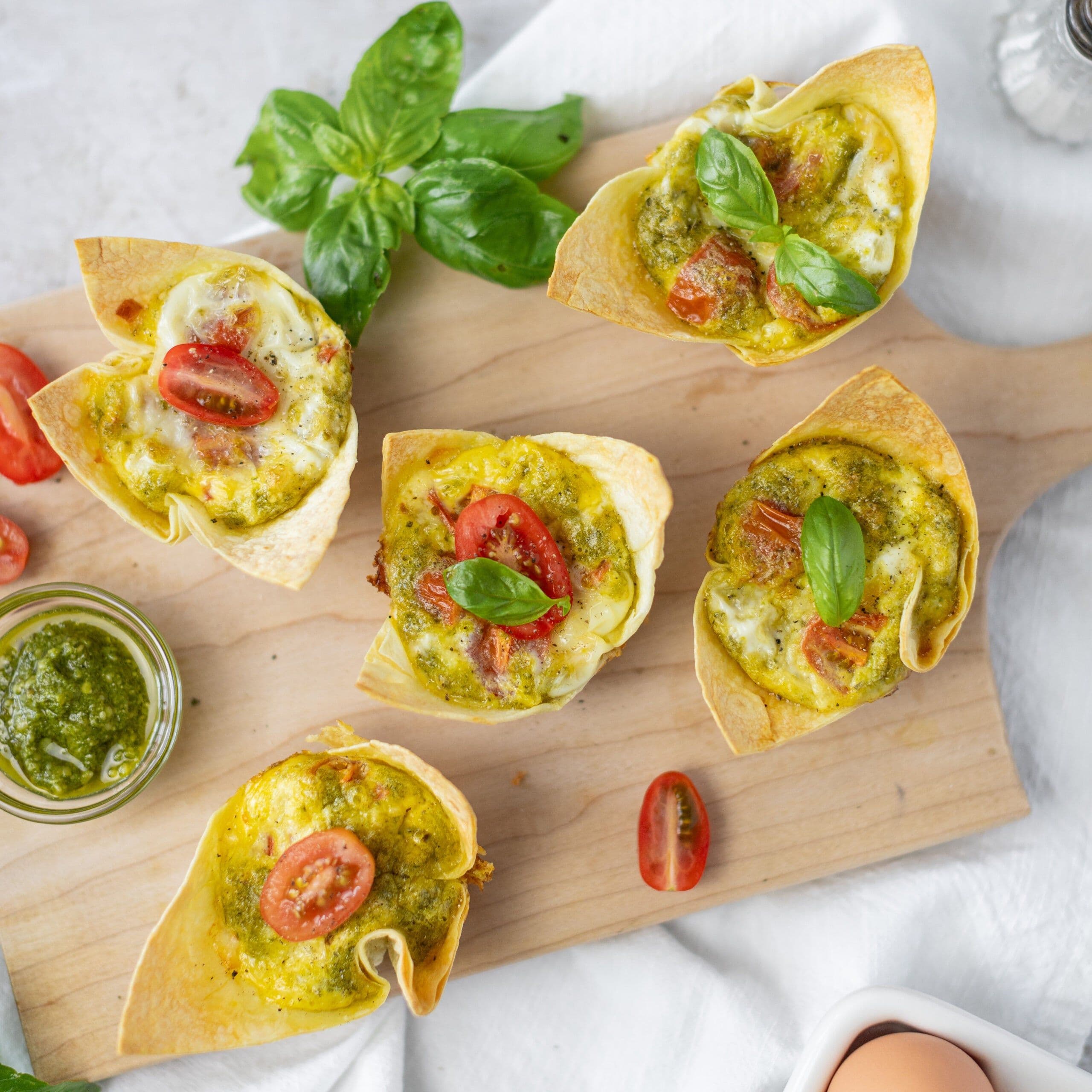 Caprese Egg Cups banner image