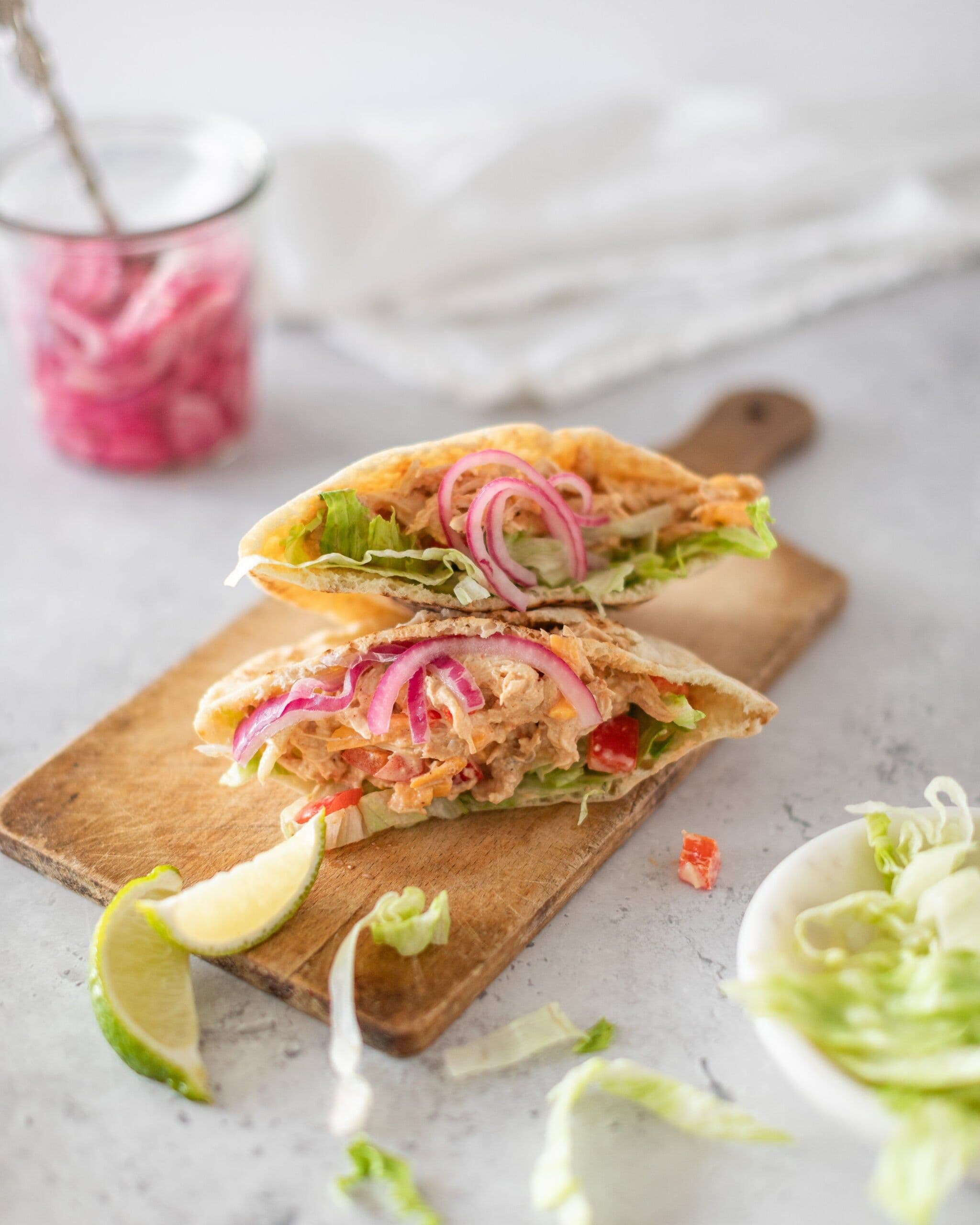 Chipotle Chicken Pitas banner image