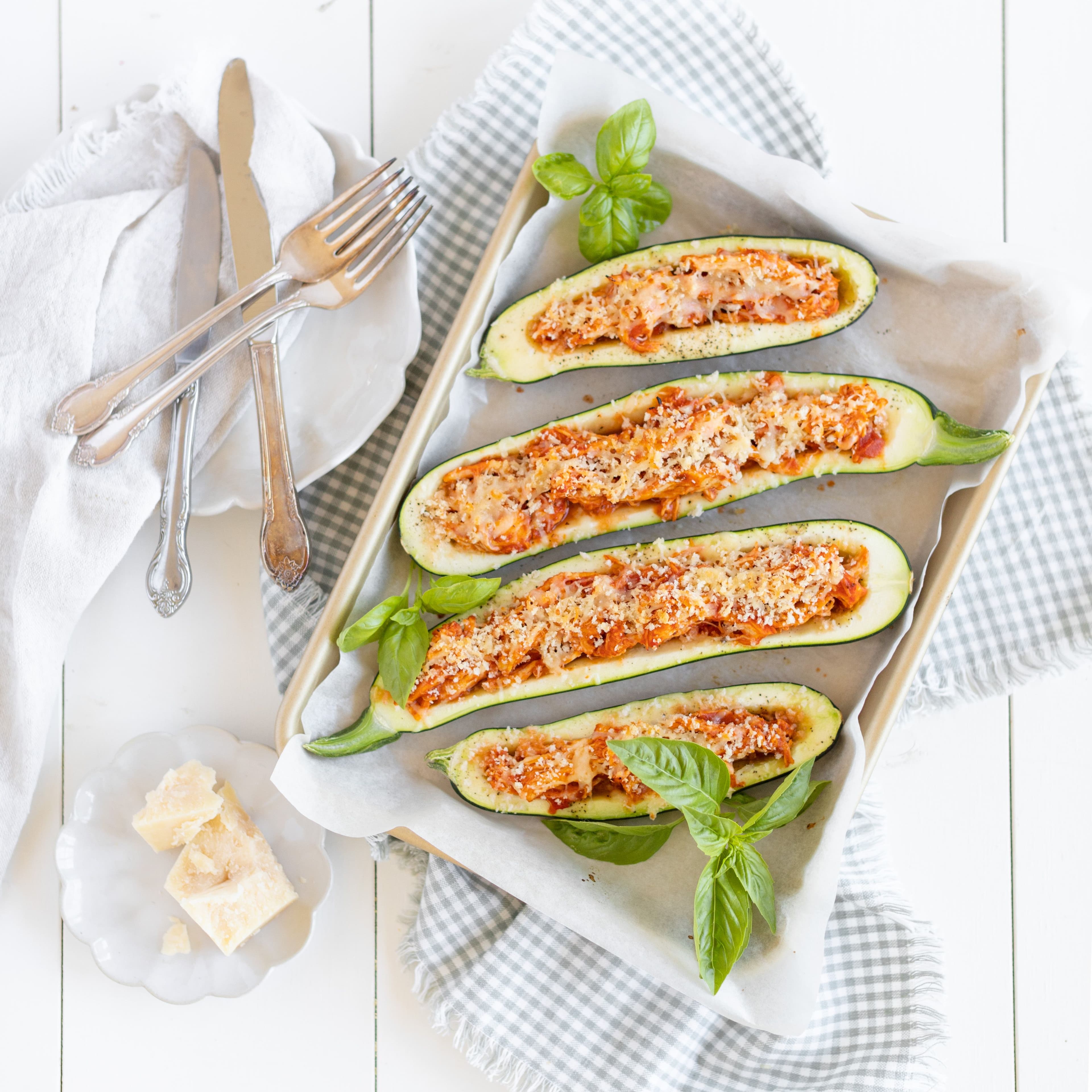 Chicken Parm Zucchini Boats banner image