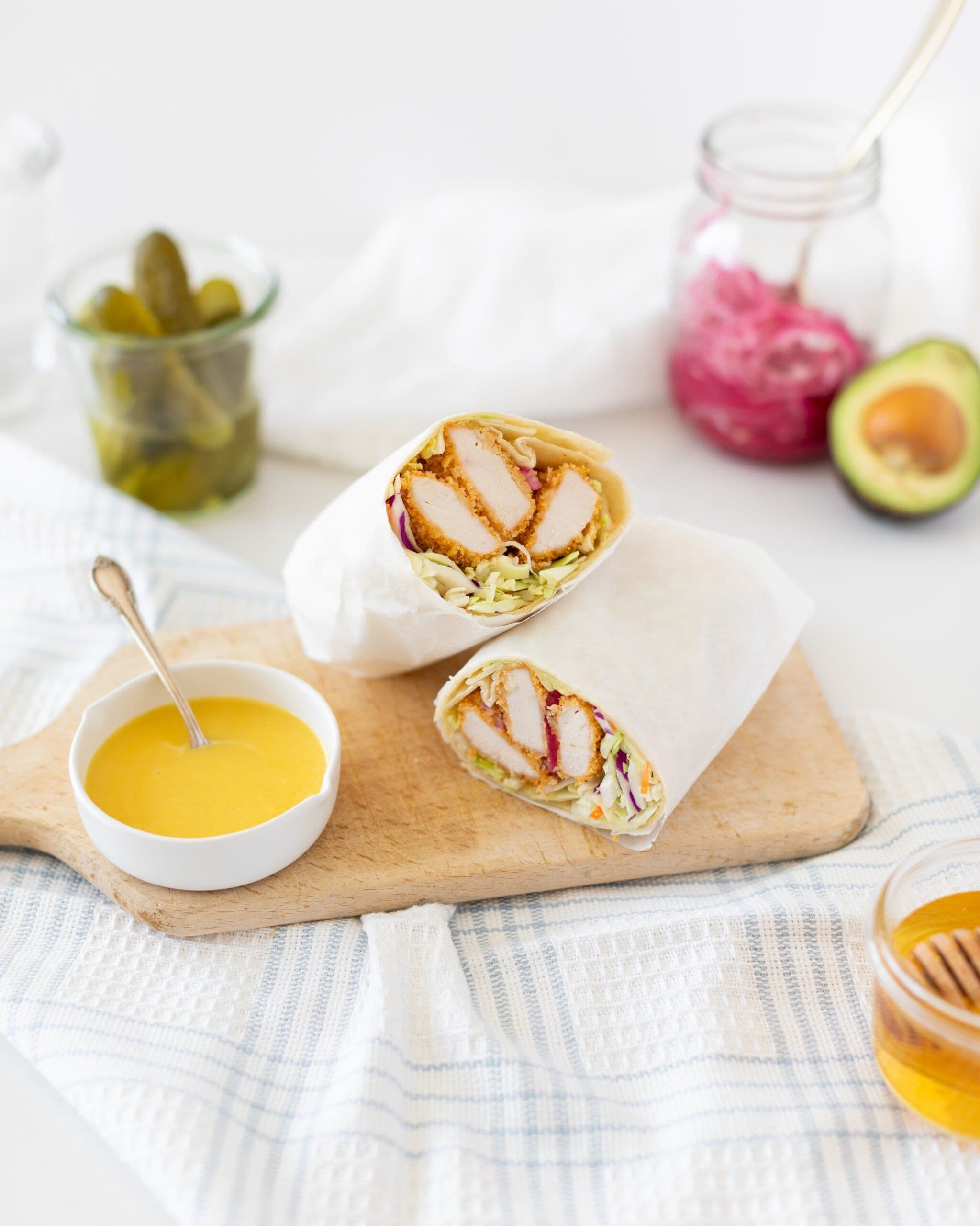 Honey Mustard Chicken Wraps banner image
