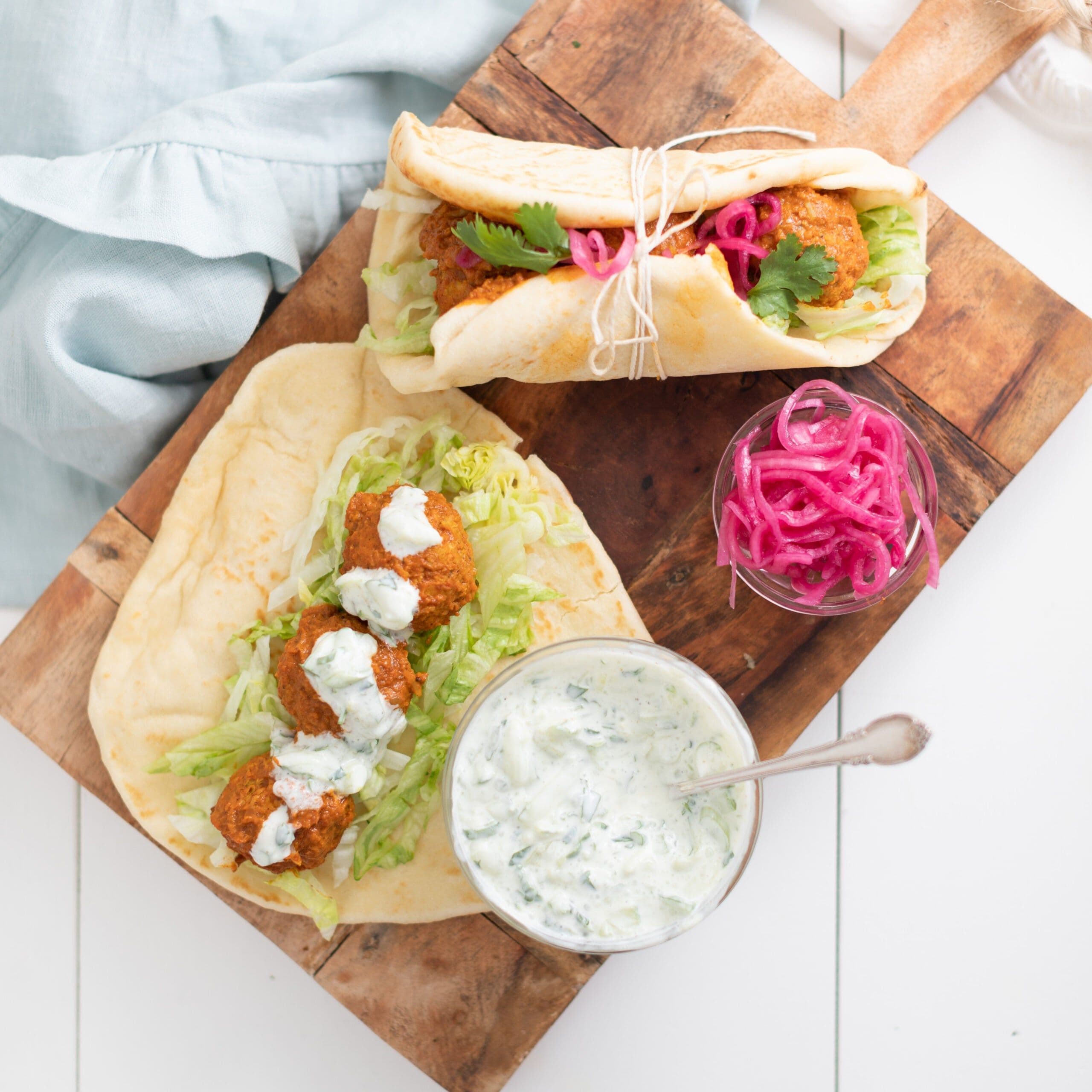 Butter Chicken Naan Wraps banner image