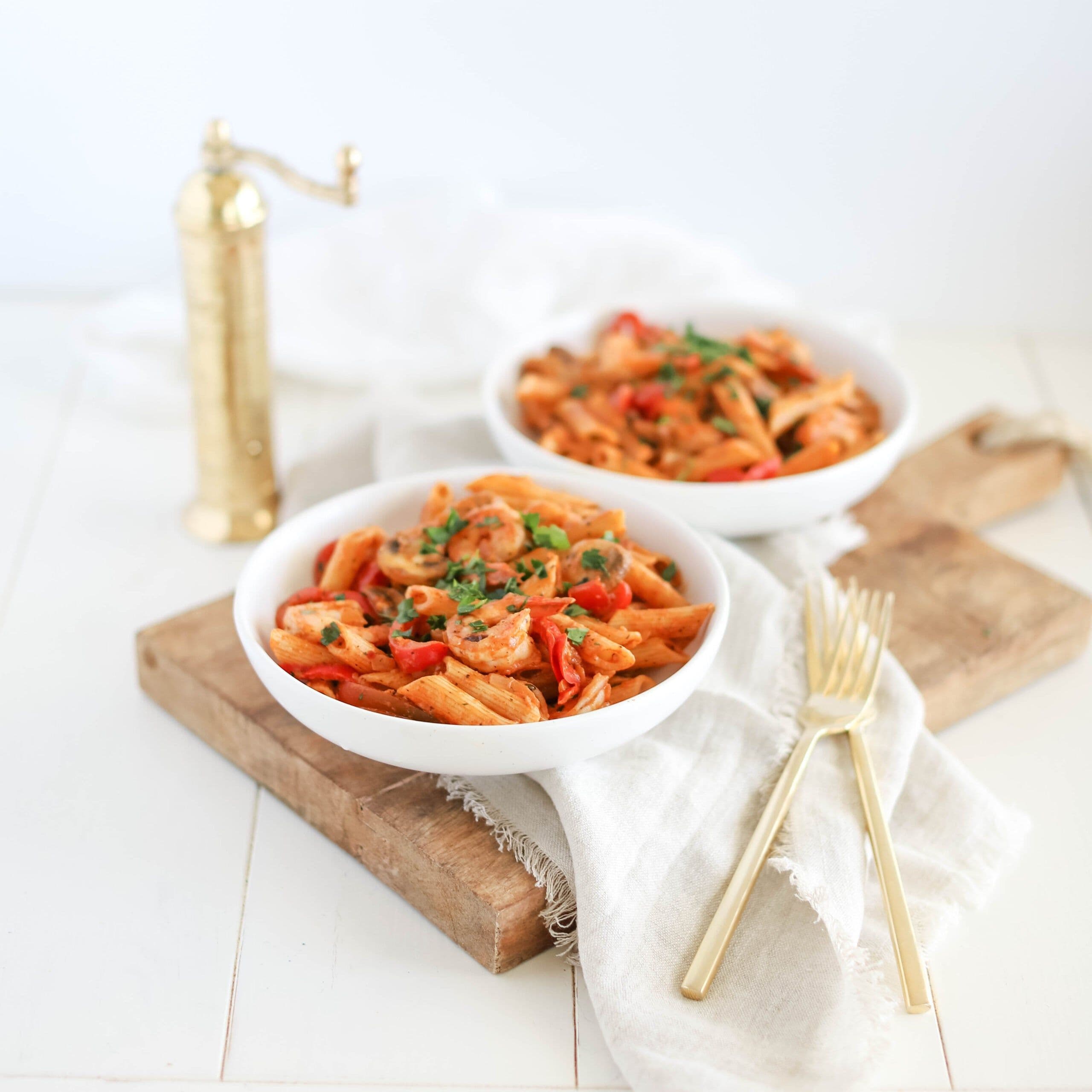 Creamy Cajun Shrimp Pasta banner image