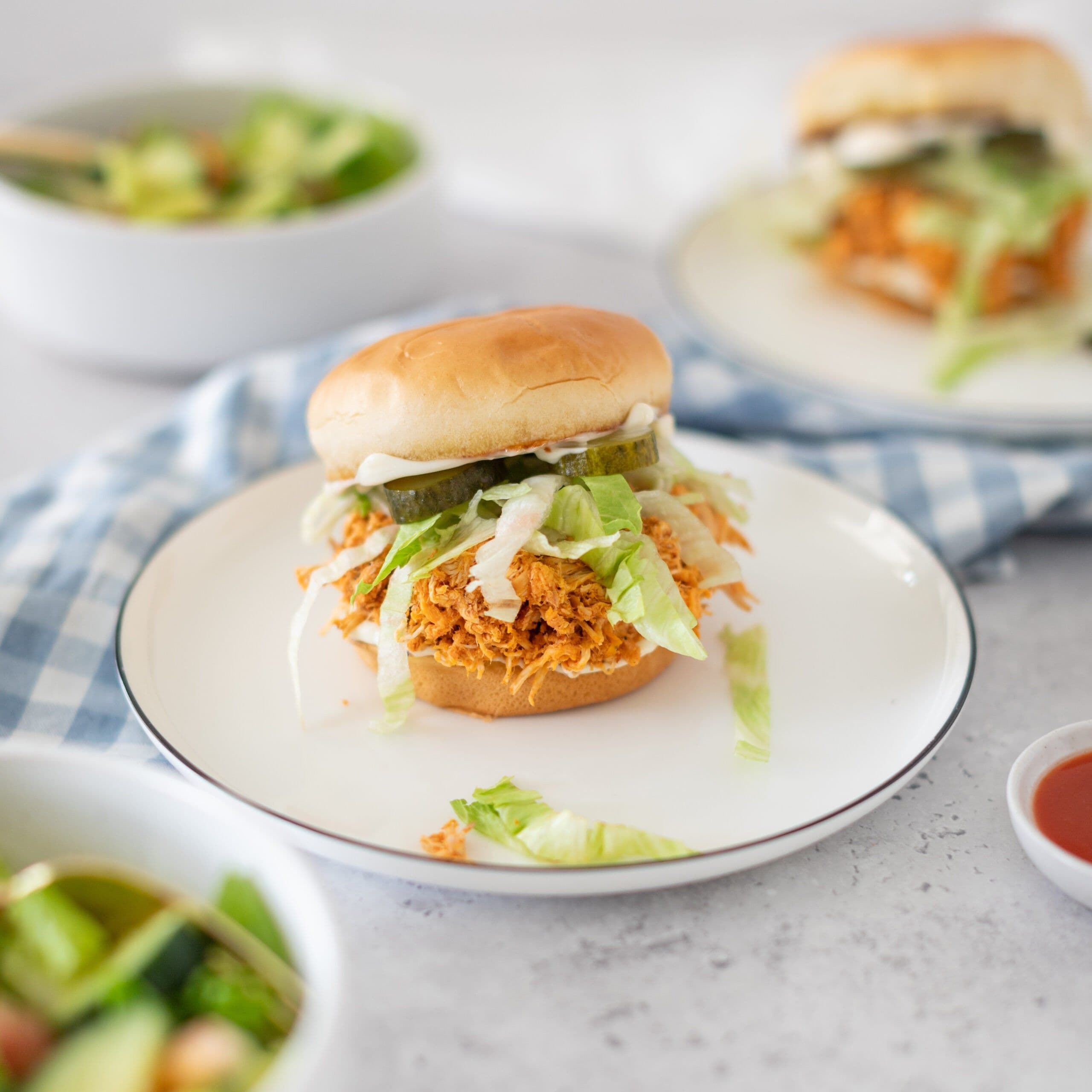 Slow Cooker Hot Chicken Sandwiches banner image