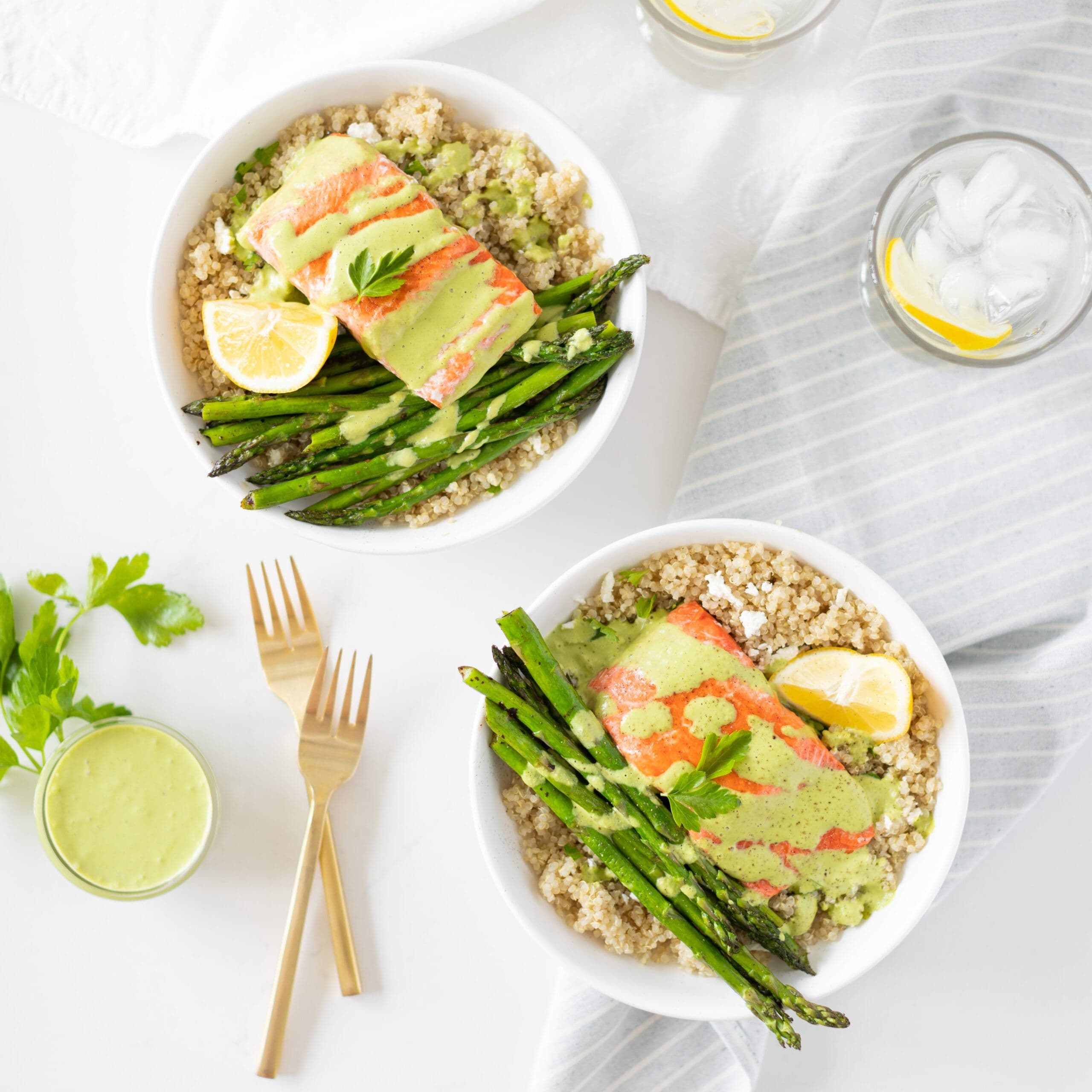 Green Goddess Salmon Bowls banner image