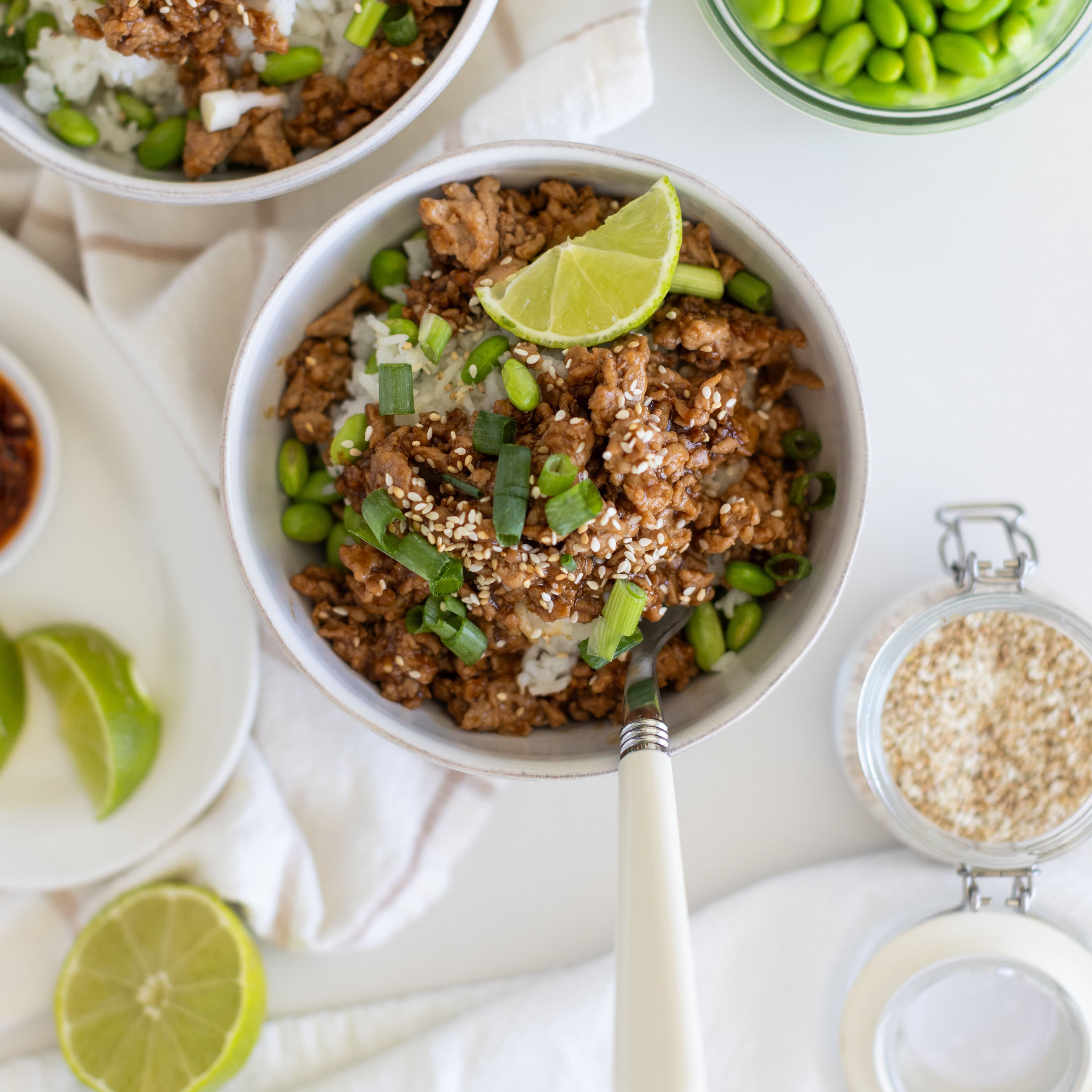 Garlic Sesame Soy Chicken Bowls banner image