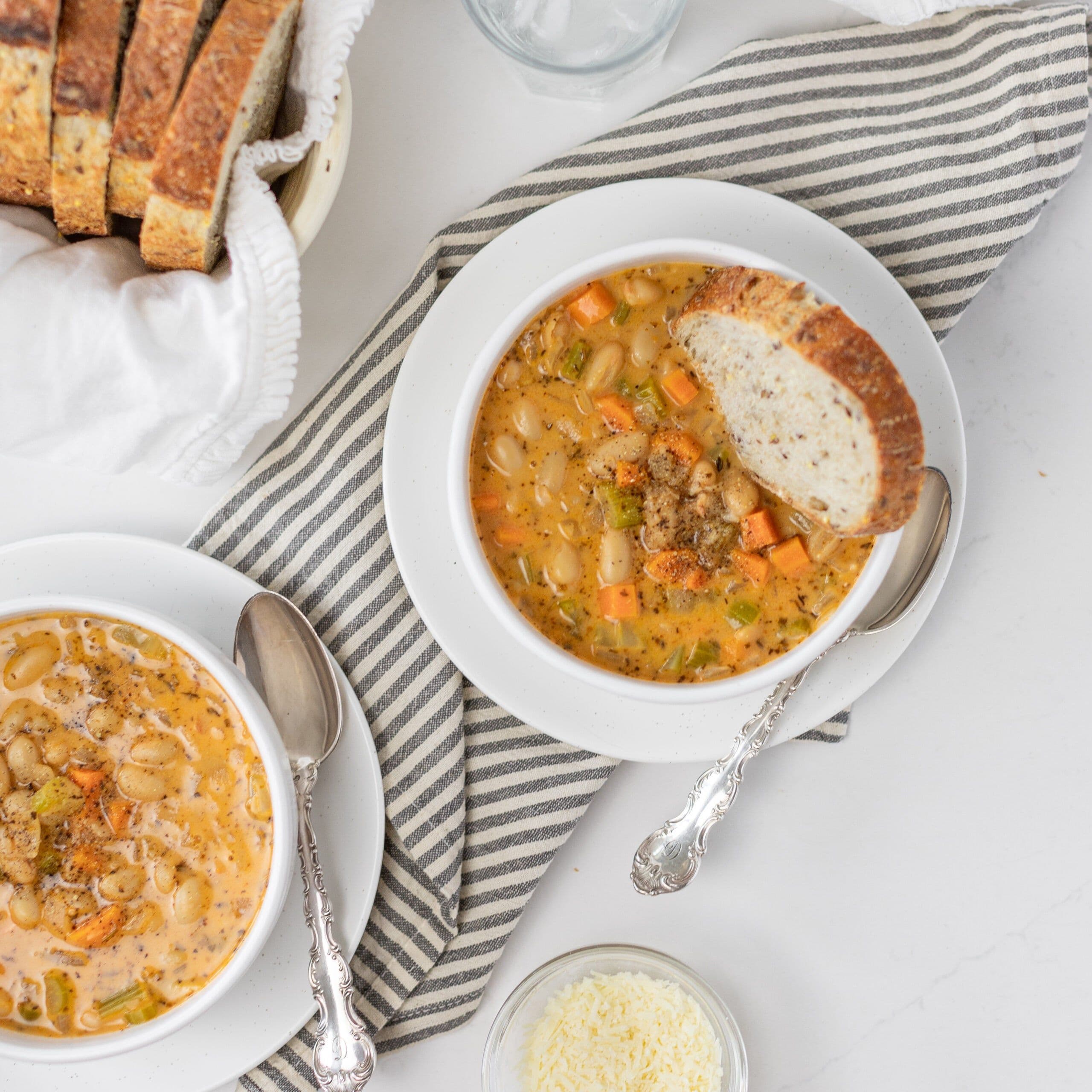 Creamy White Bean Soup banner image