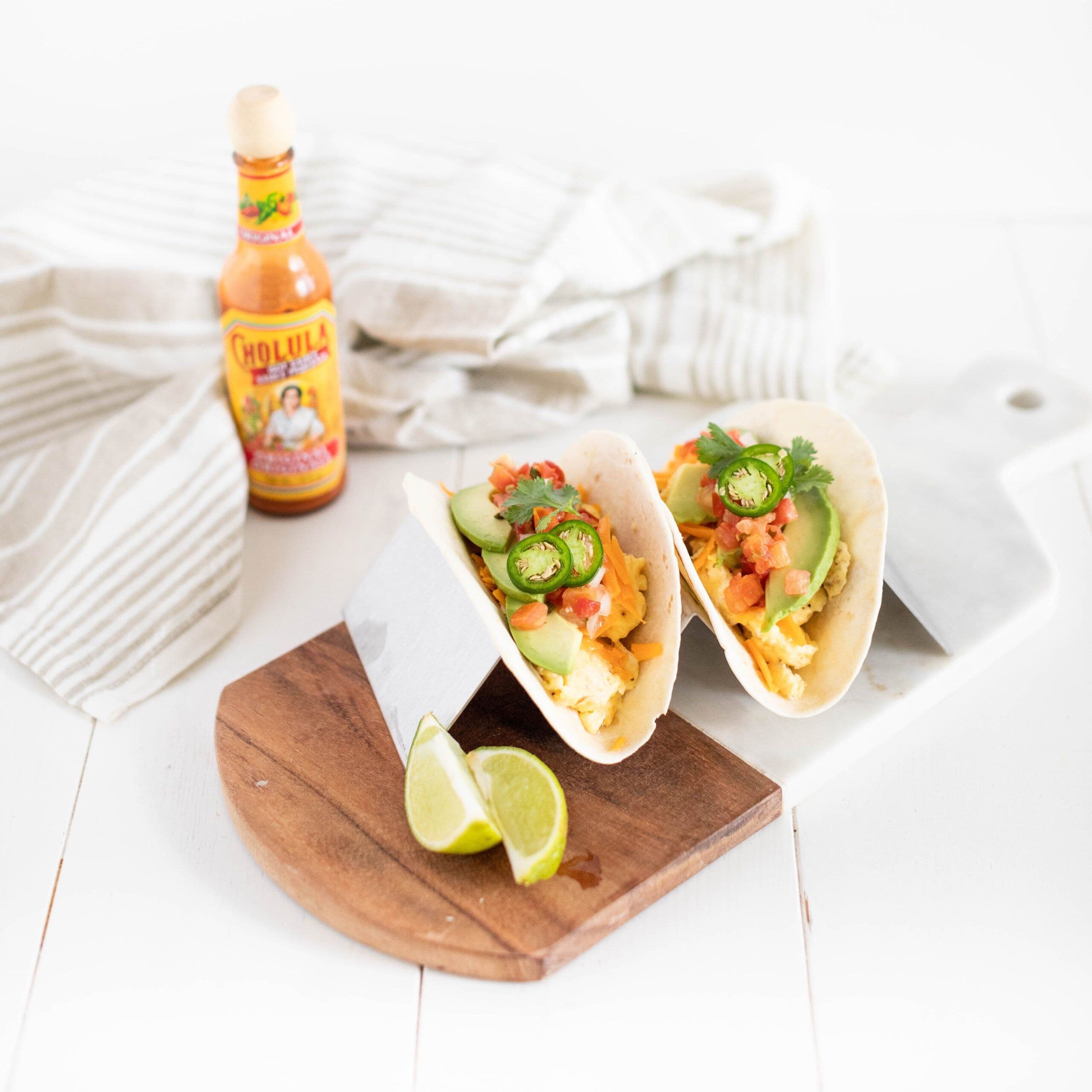 Cheesy Breakfast Tacos banner image