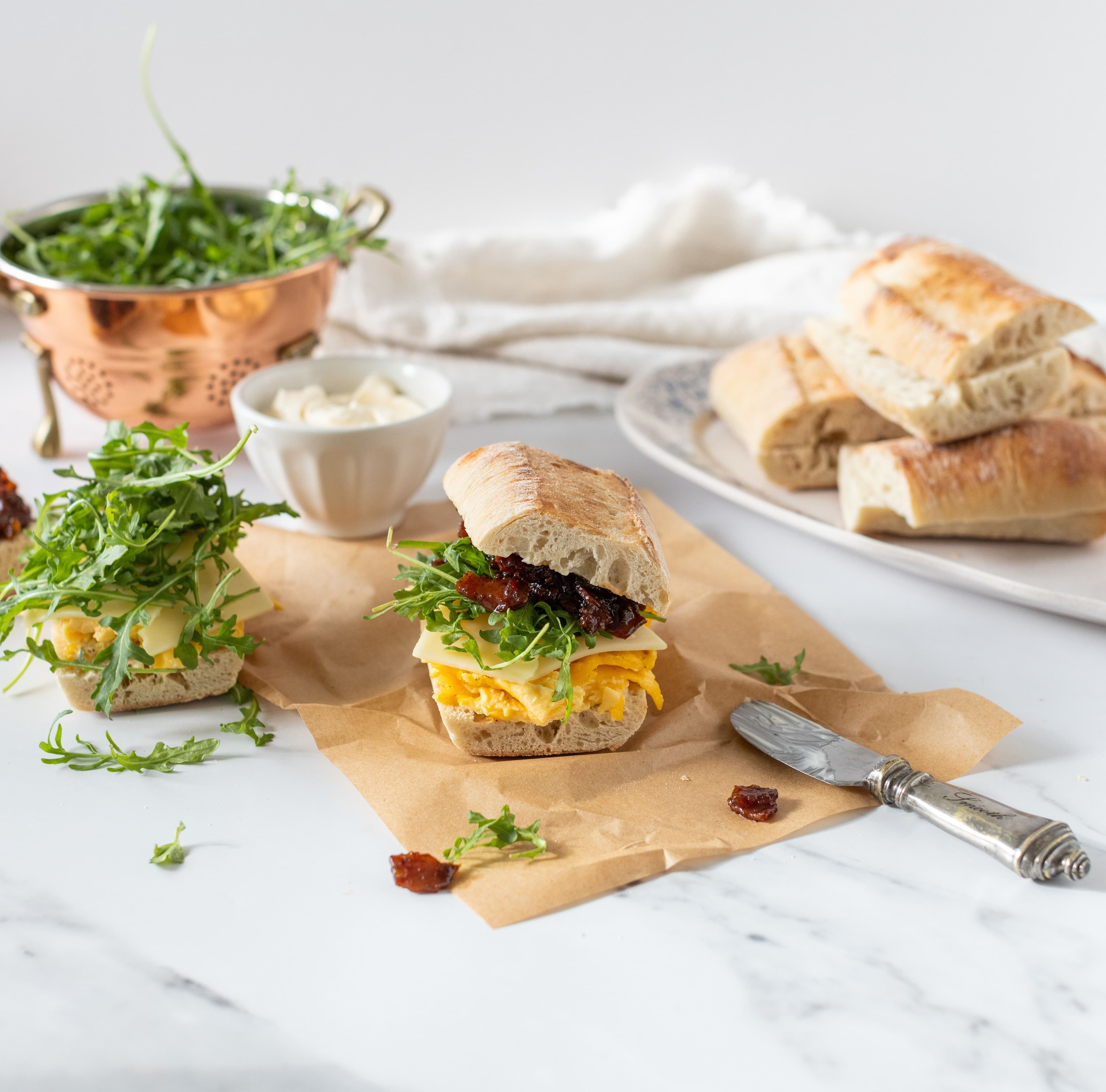 Bacon Jam Breakfast Sandwiches banner image