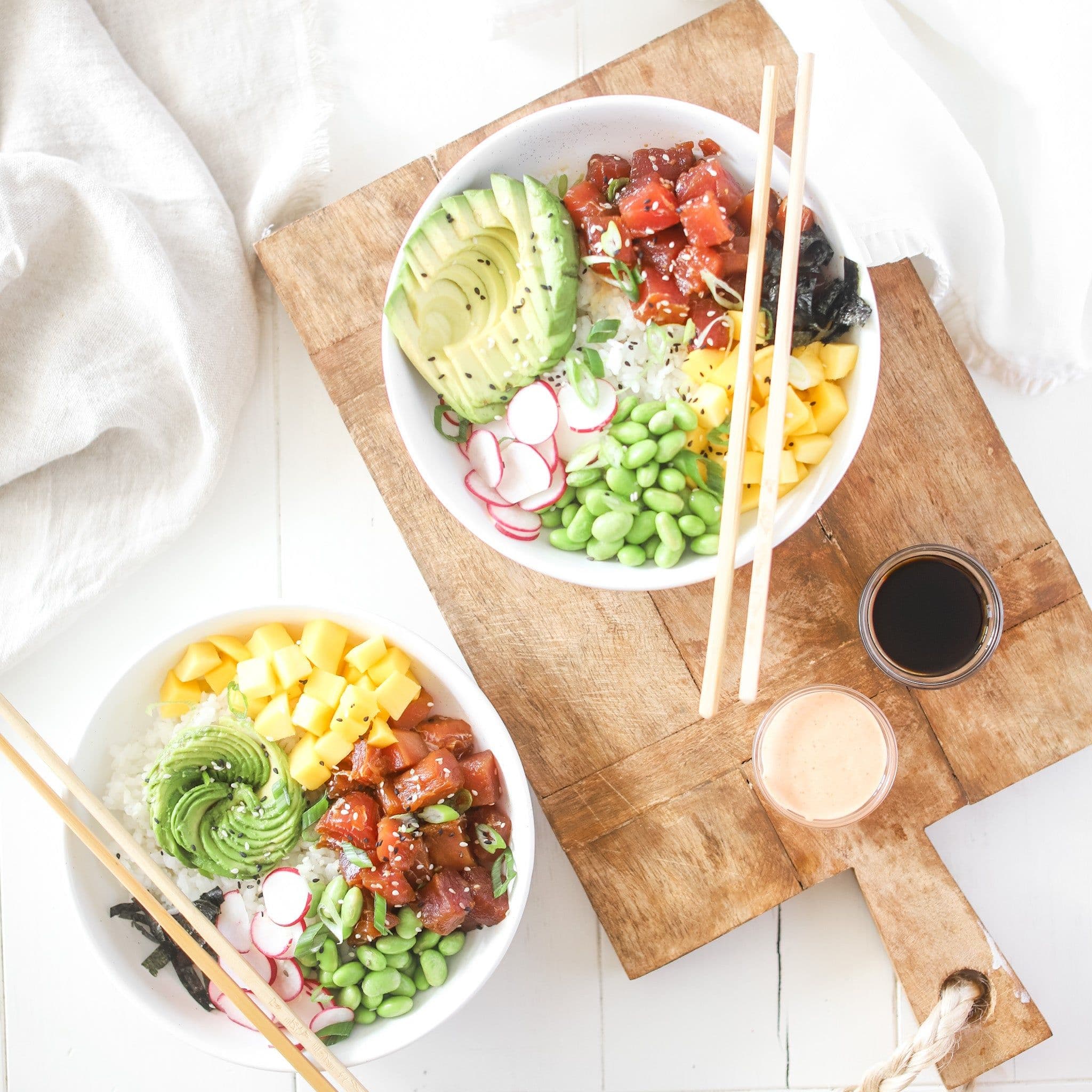 Tuna Poke Bowls banner image