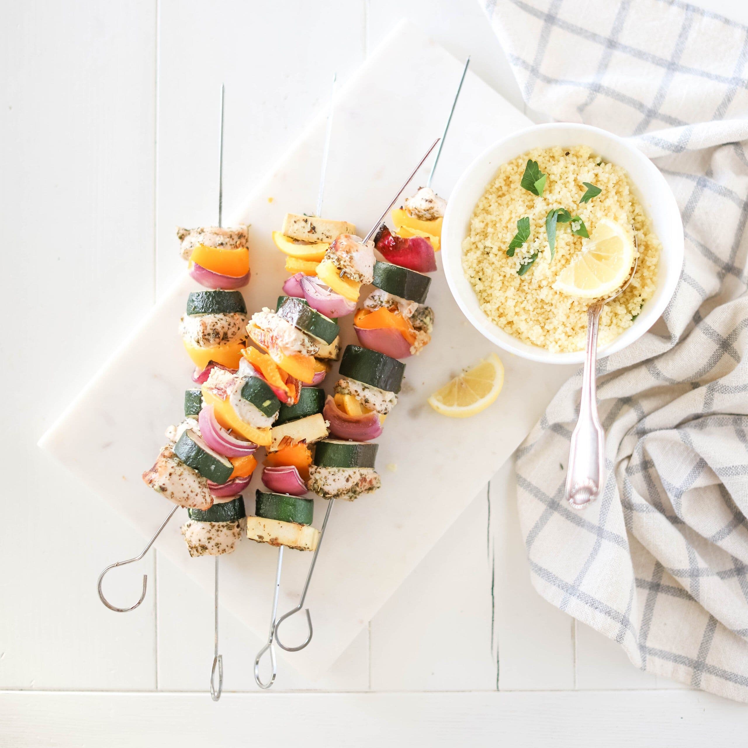 Chicken Skewers with Rice banner image