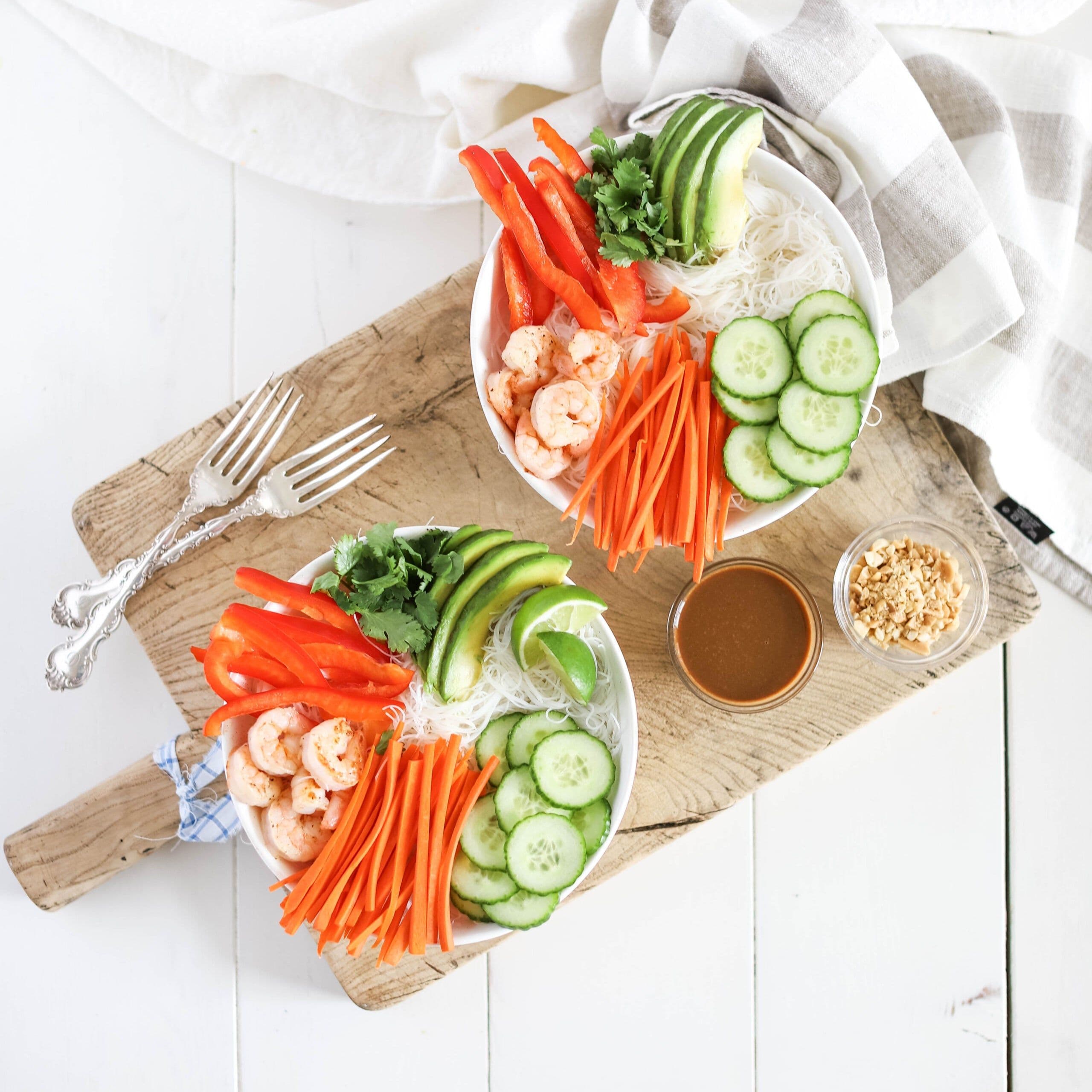 Summer Roll Noodle Bowls banner image