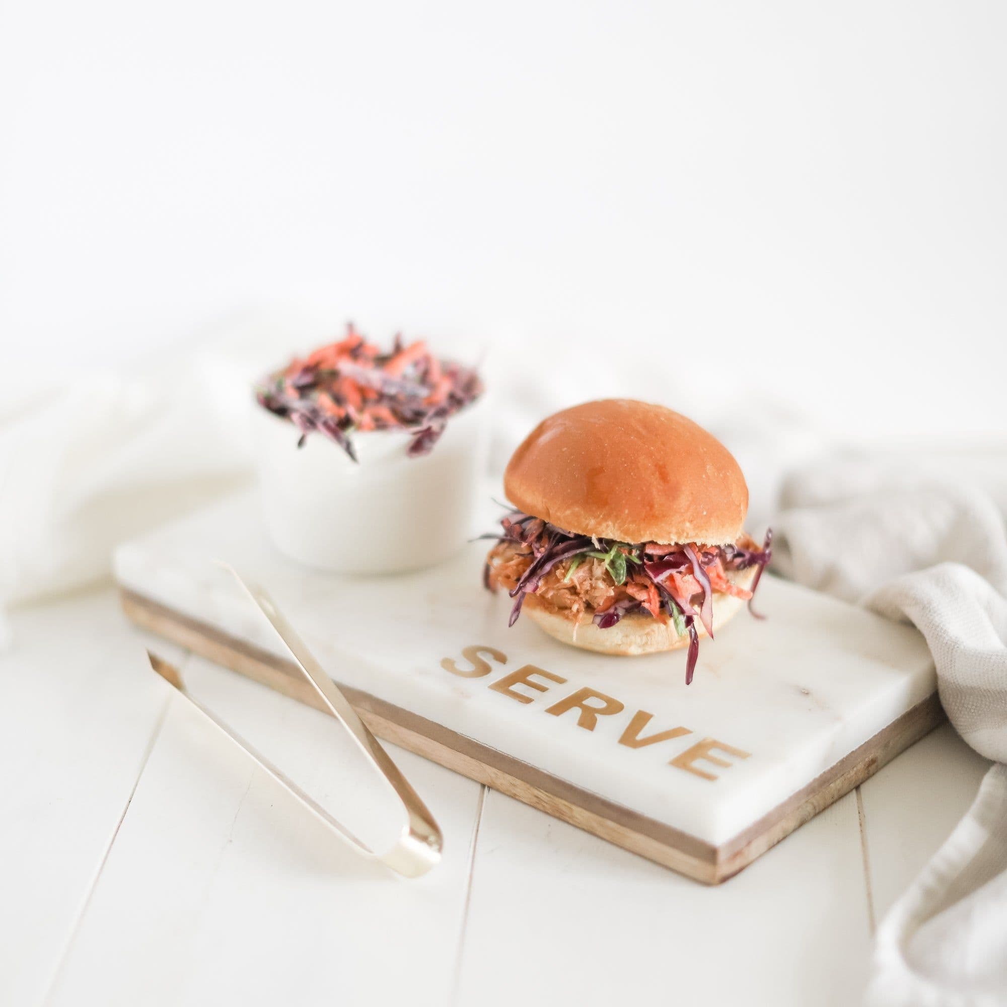 Slow Cooker BBQ Pulled Chicken Sliders banner image