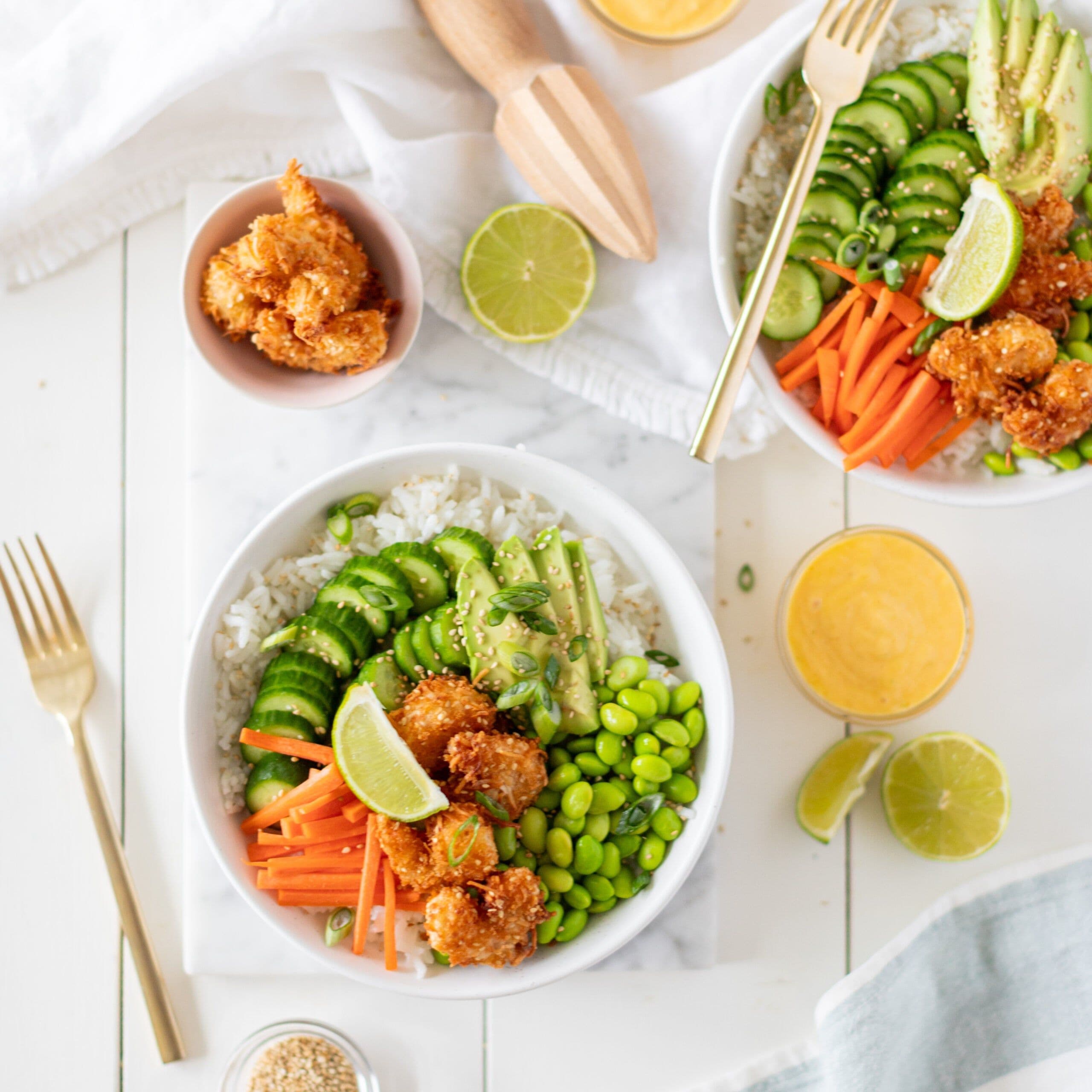 Sesame Shrimp Rice Bowls banner image
