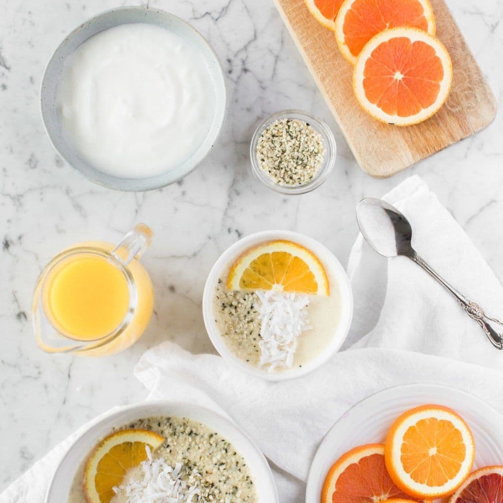 Orange Creamsicle Smoothie Bowls banner image