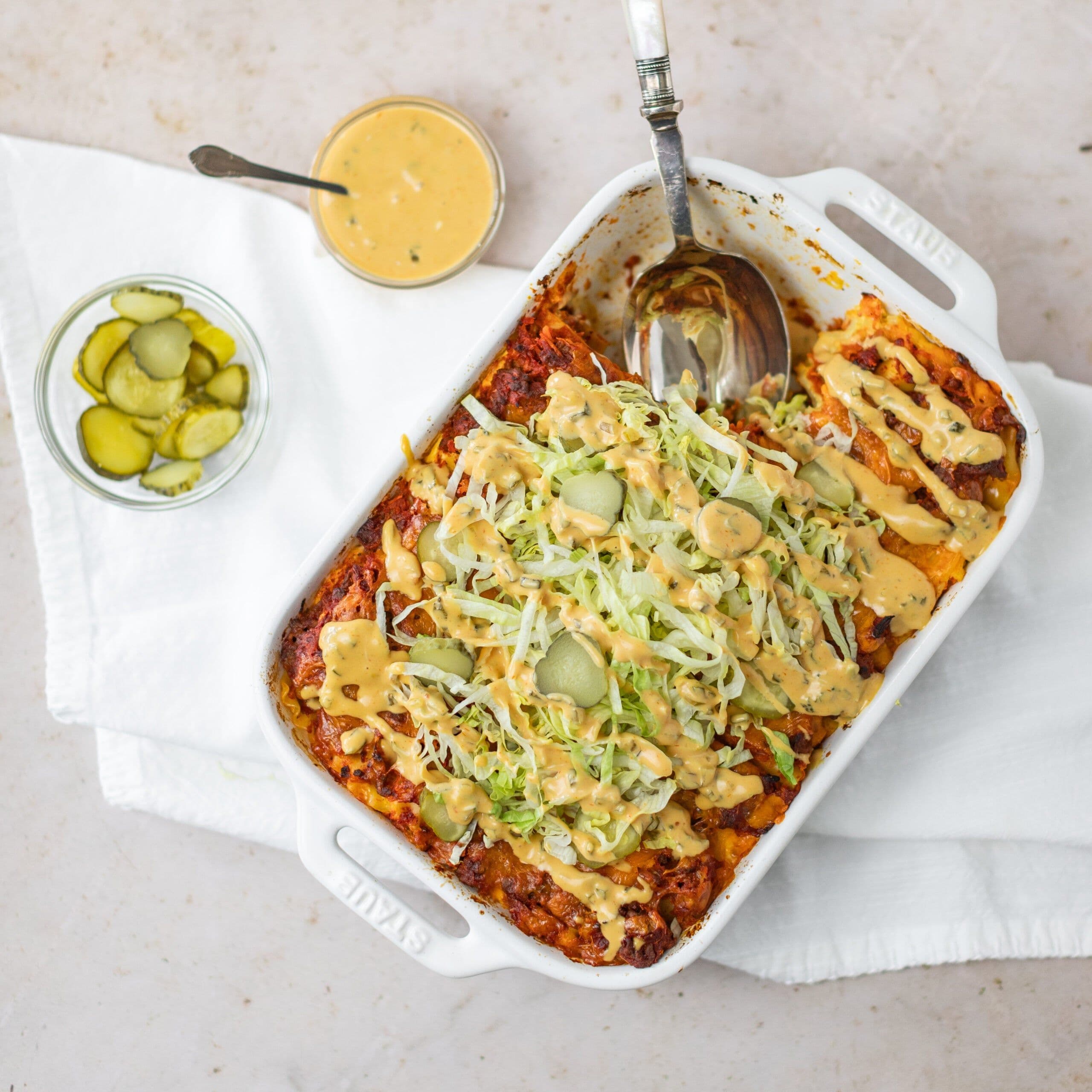 Cheeseburger Lasagna banner image