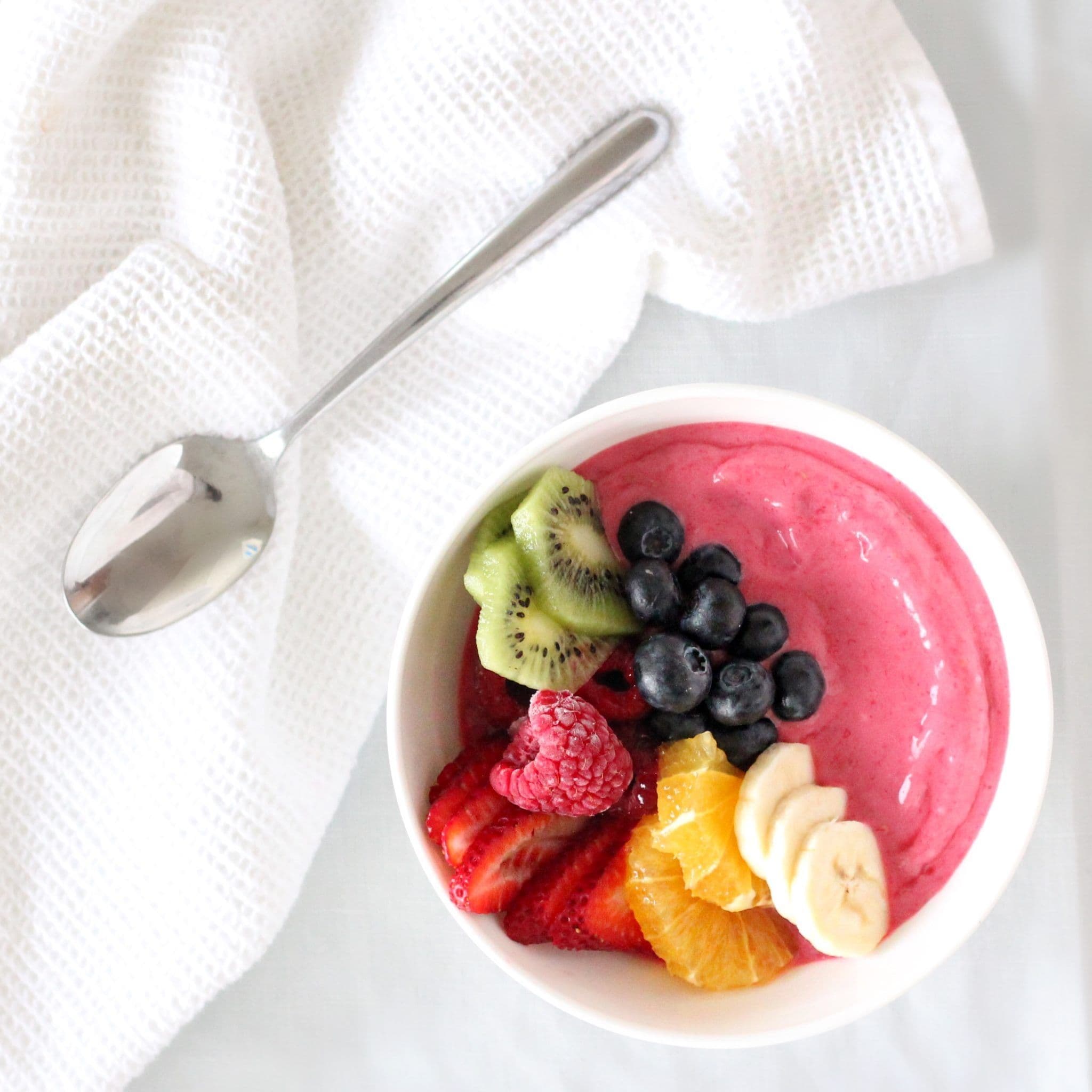 Raspberry Rainbow Smoothie Bowl banner image