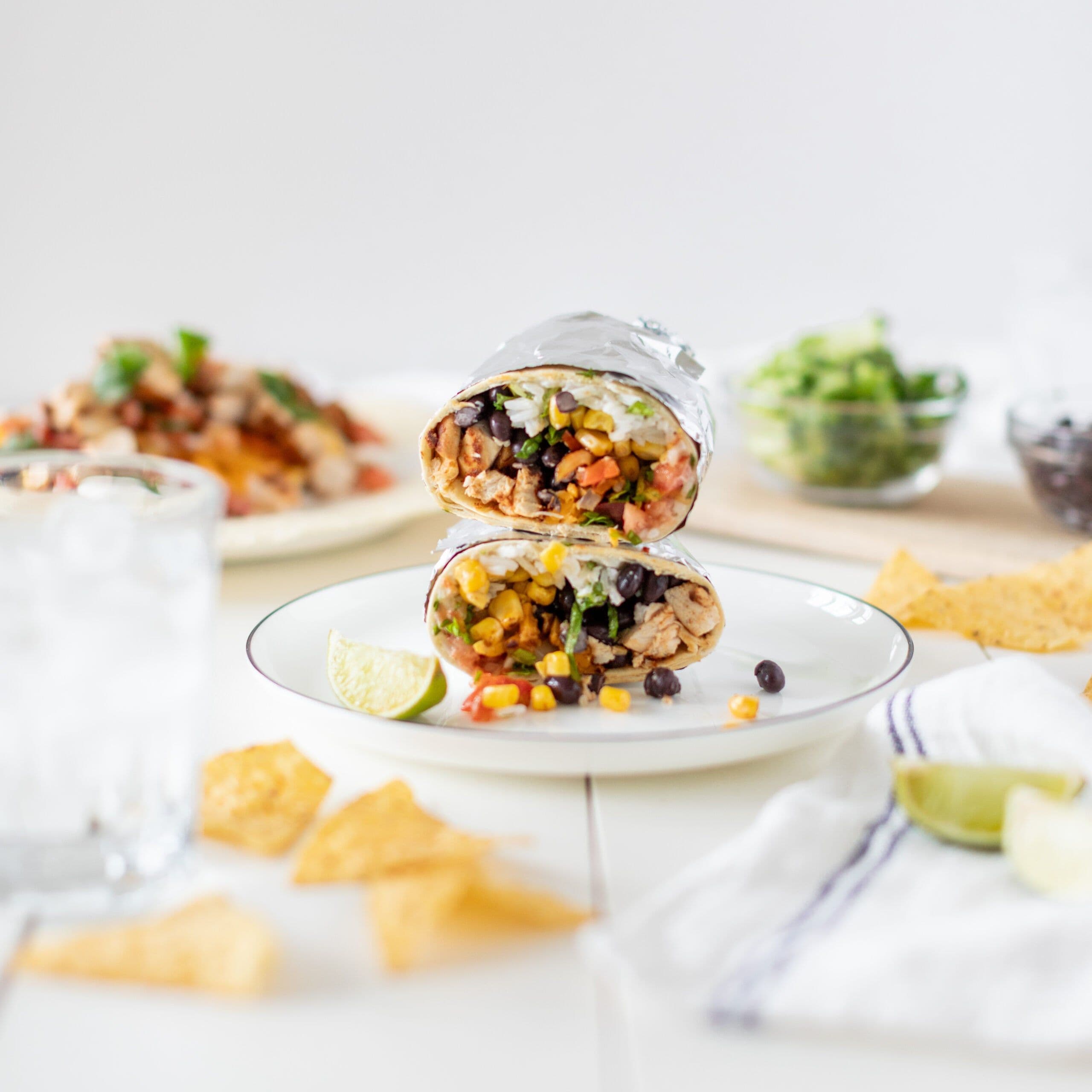 Chipotle Chicken Burritos banner image