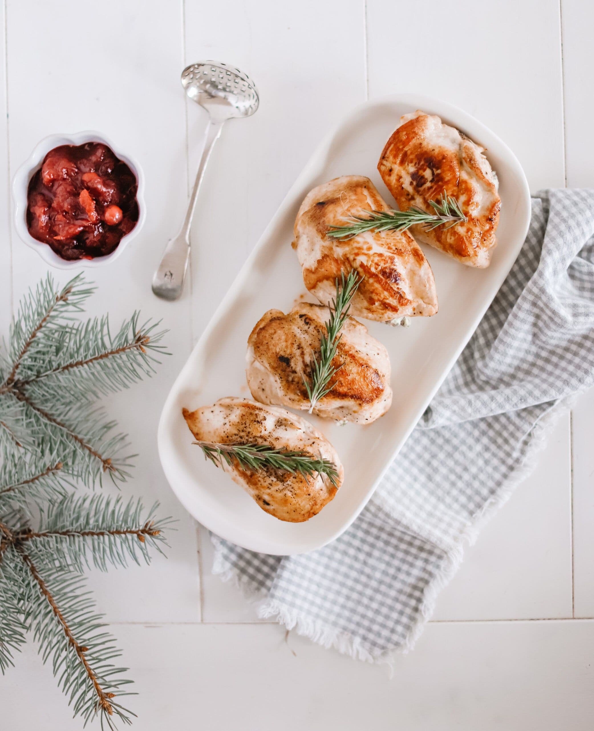 Cranberry Rosemary Stuffed Chicken banner image
