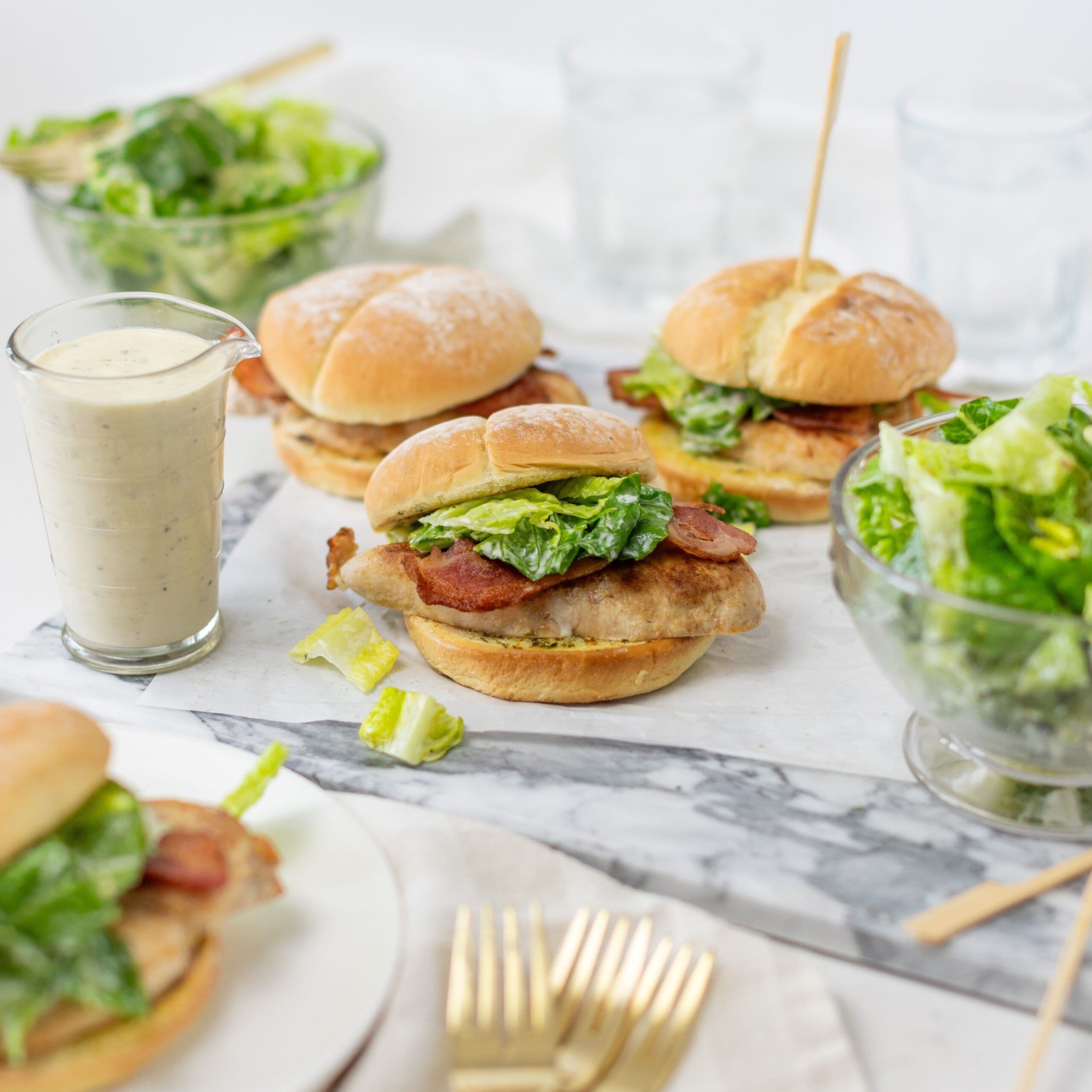 Chicken Caesar Burger banner image