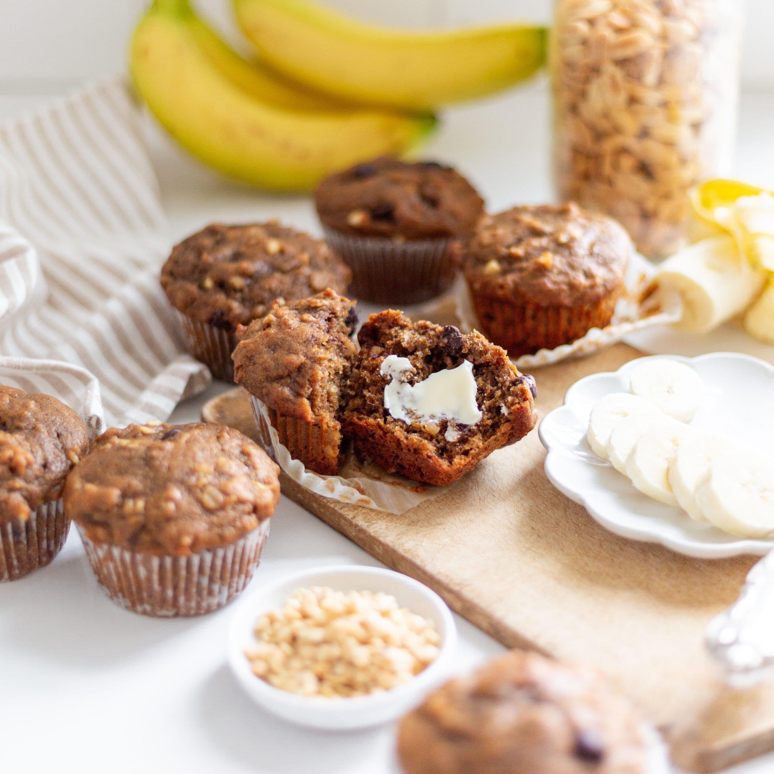 Chunky Monkey Muffins banner image