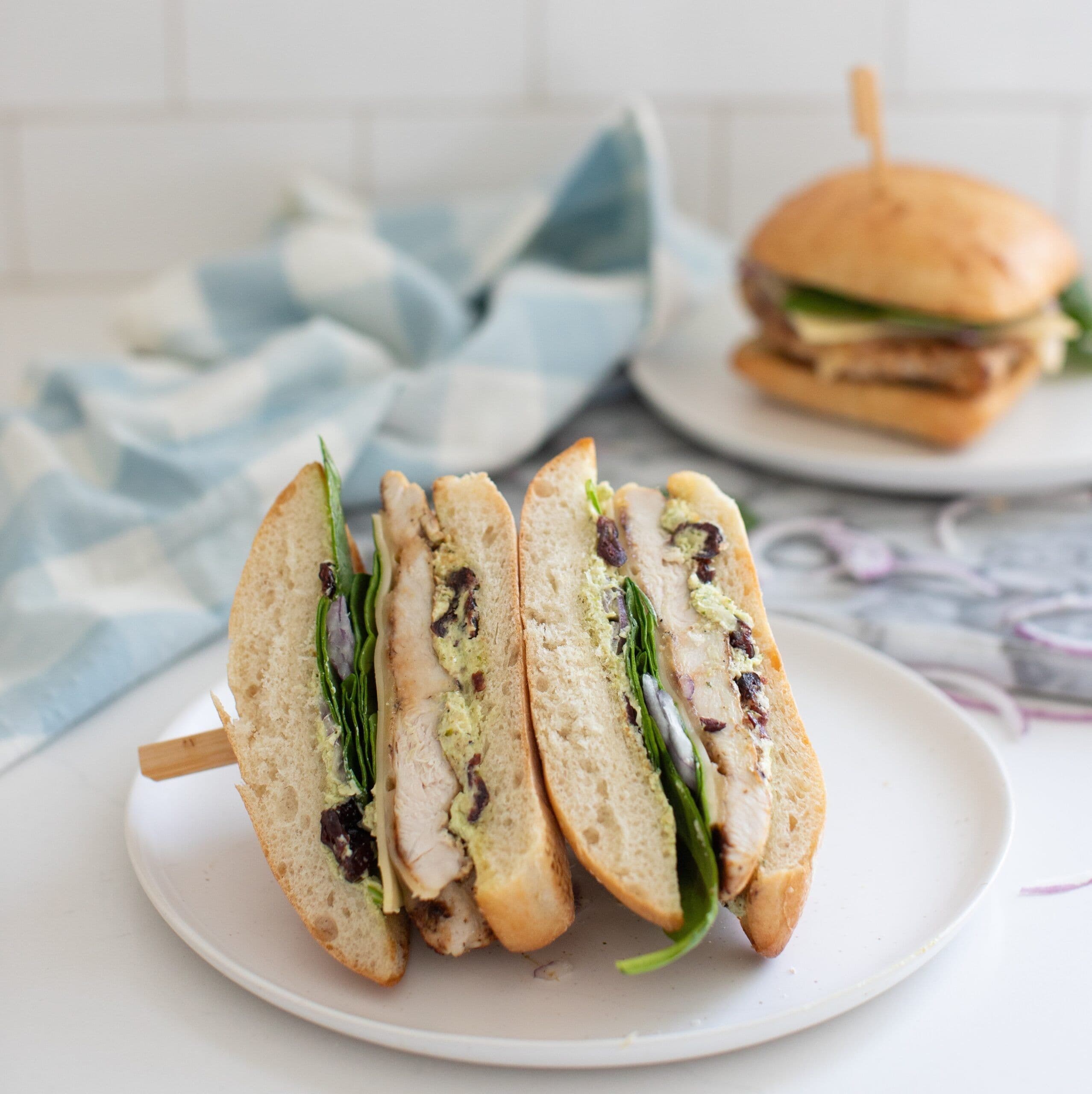 Pesto Chicken Sandwiches banner image