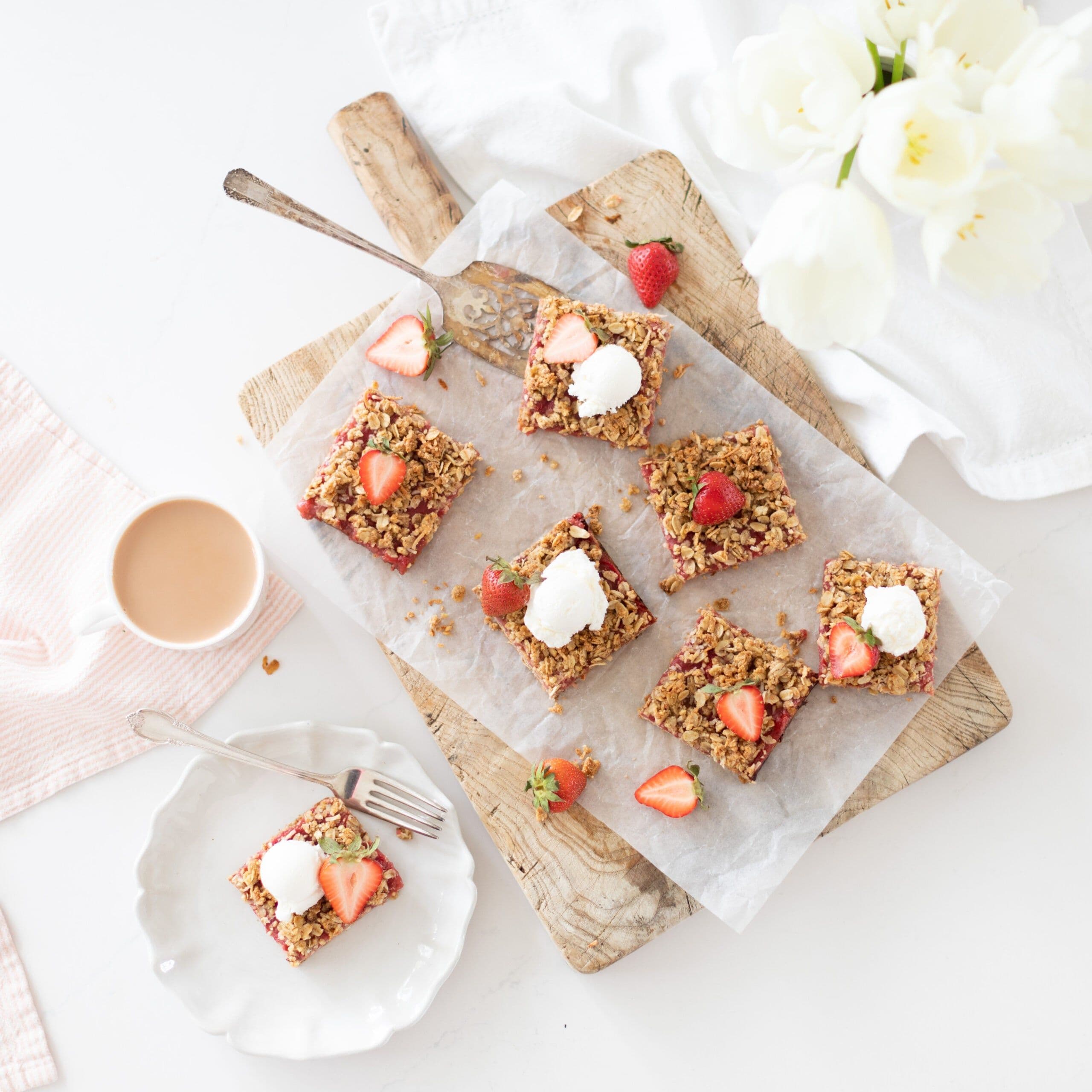 Strawberry Rhubarb Bars banner image