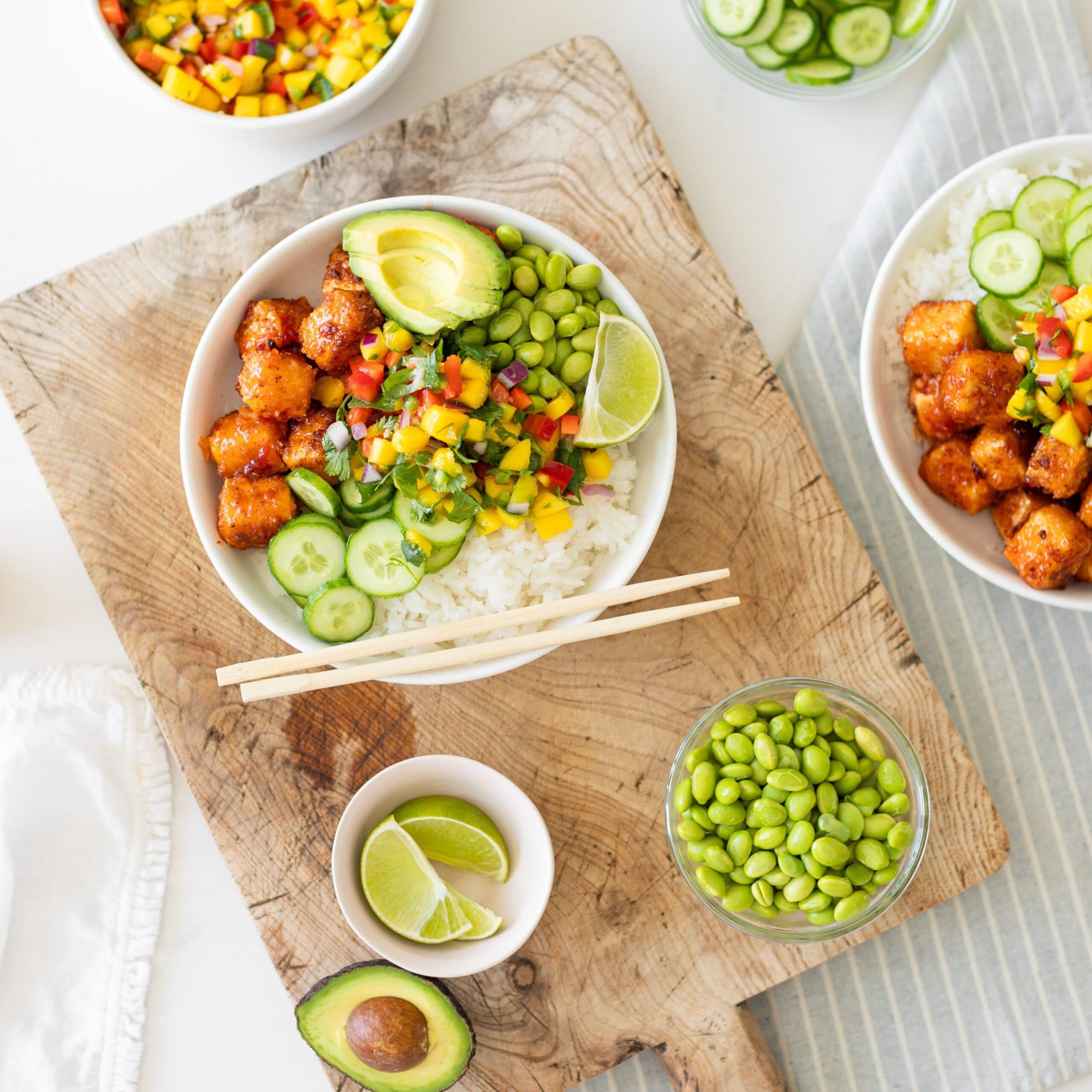 Crispy Tofu Bowls banner image