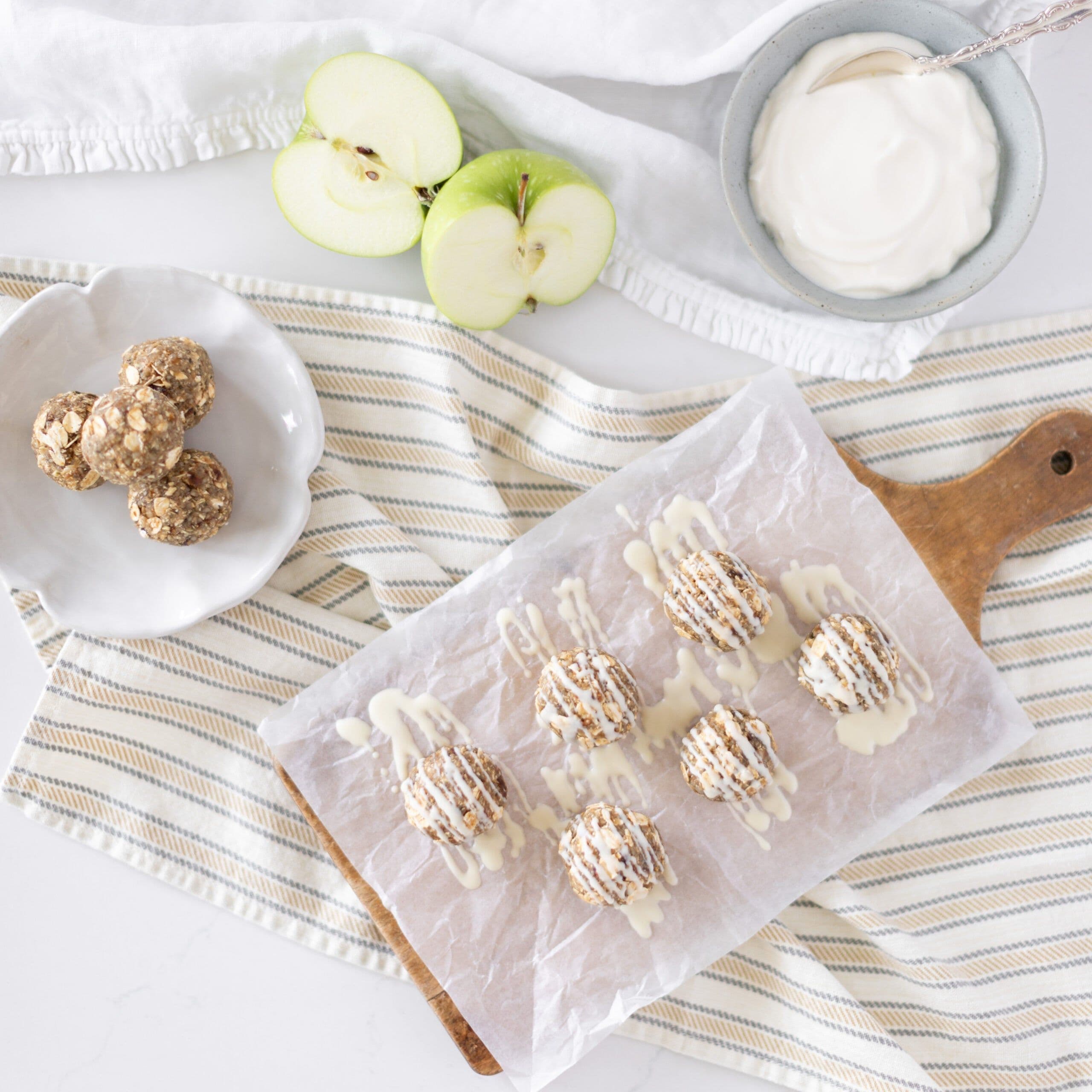 Caramel Apple Energy Bites banner image