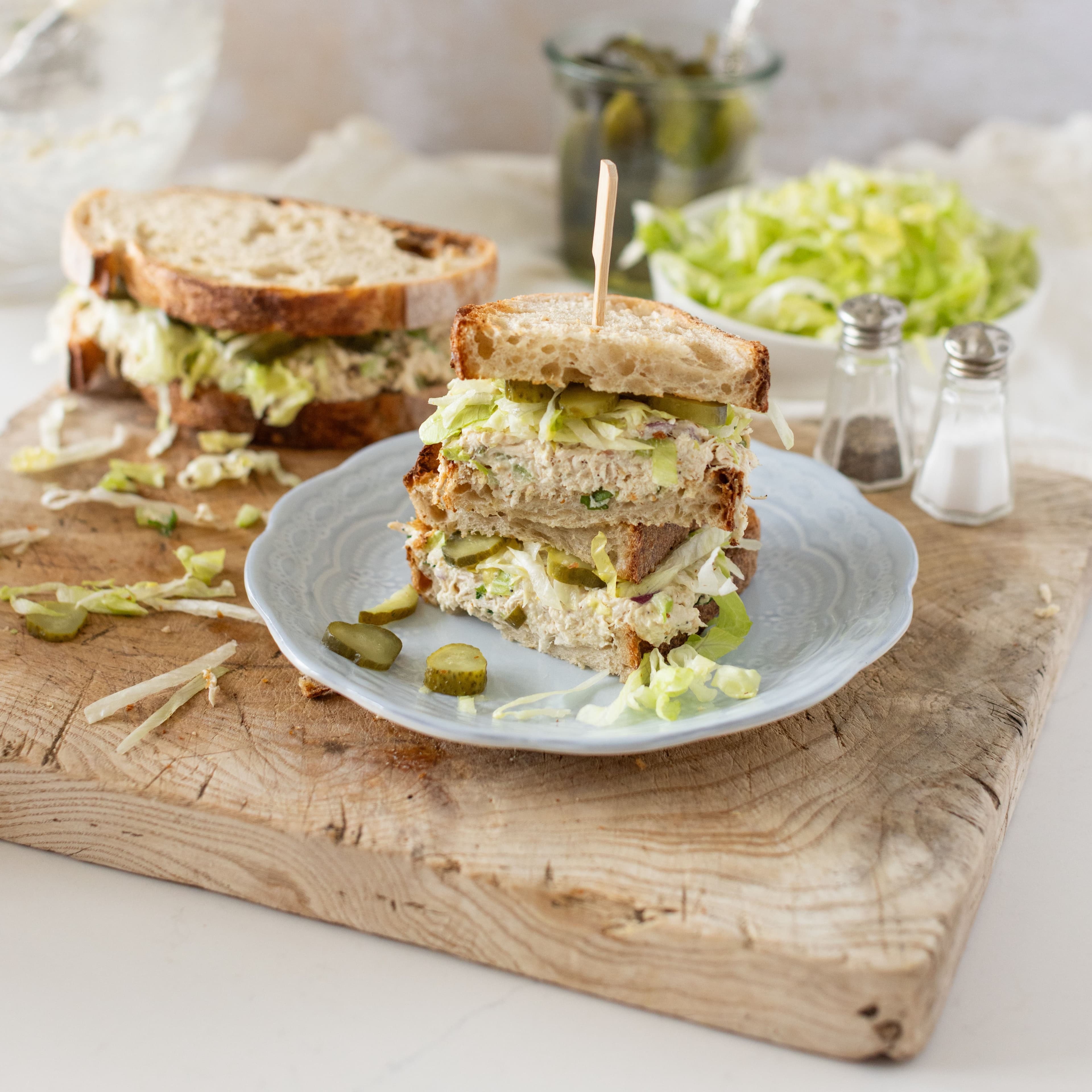 Honey Mustard Chicken Salad Sandwiches banner image