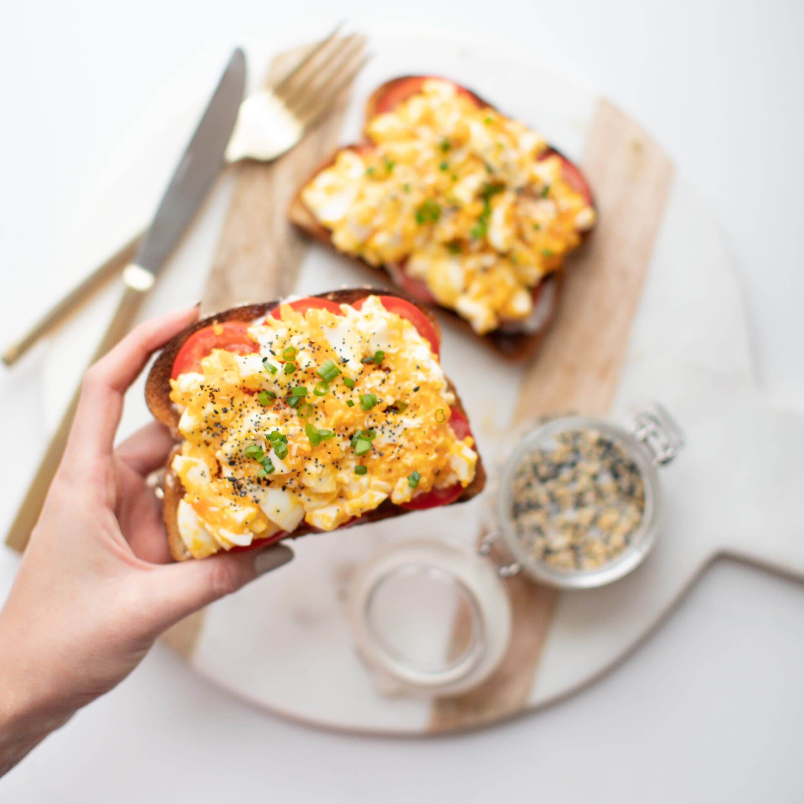 Everything Bagel Egg Salad Toast banner image