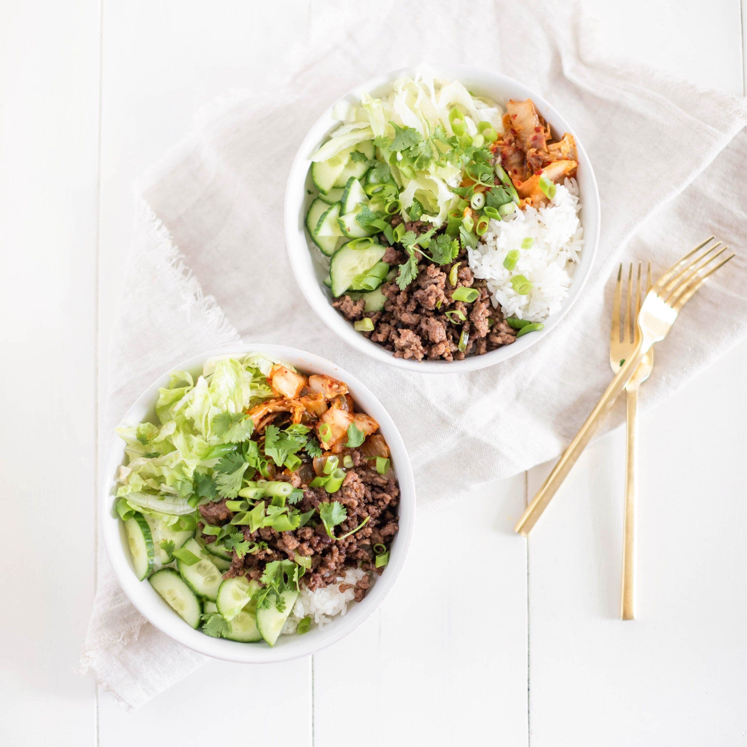 Korean Inspired Bulgogi Bowls banner image