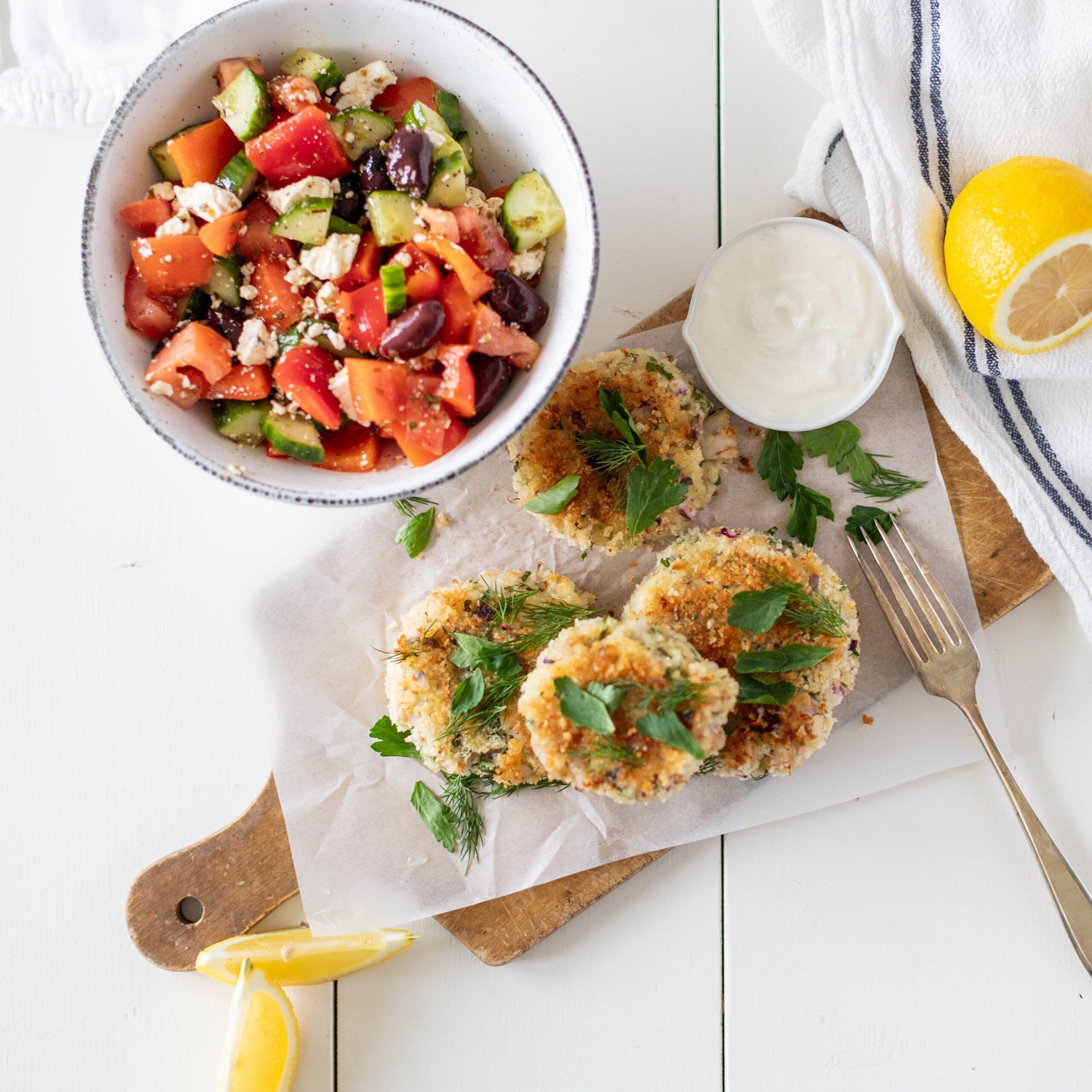 Greek Shrimp Cakes banner image