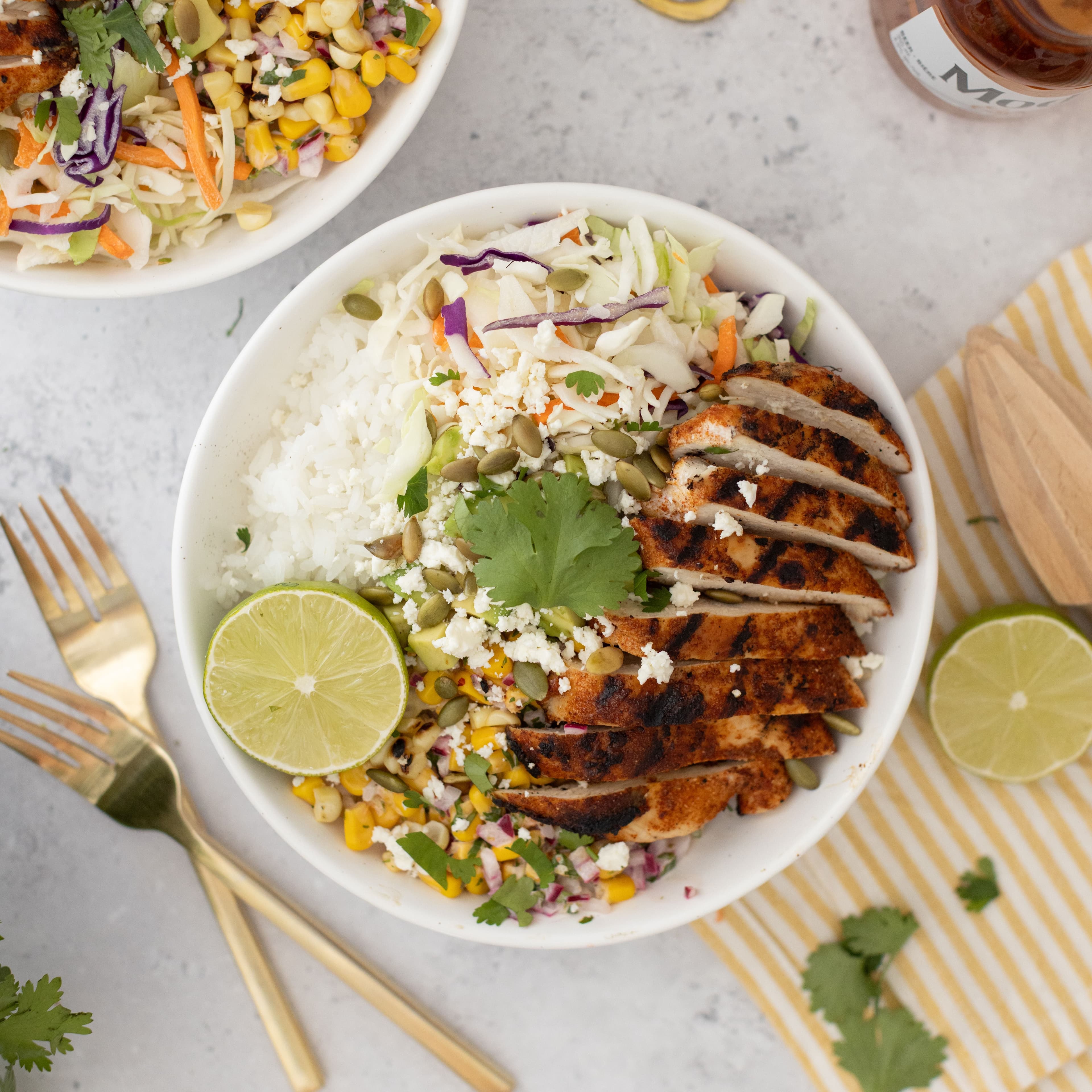 Street Corn Chicken Bowls banner image
