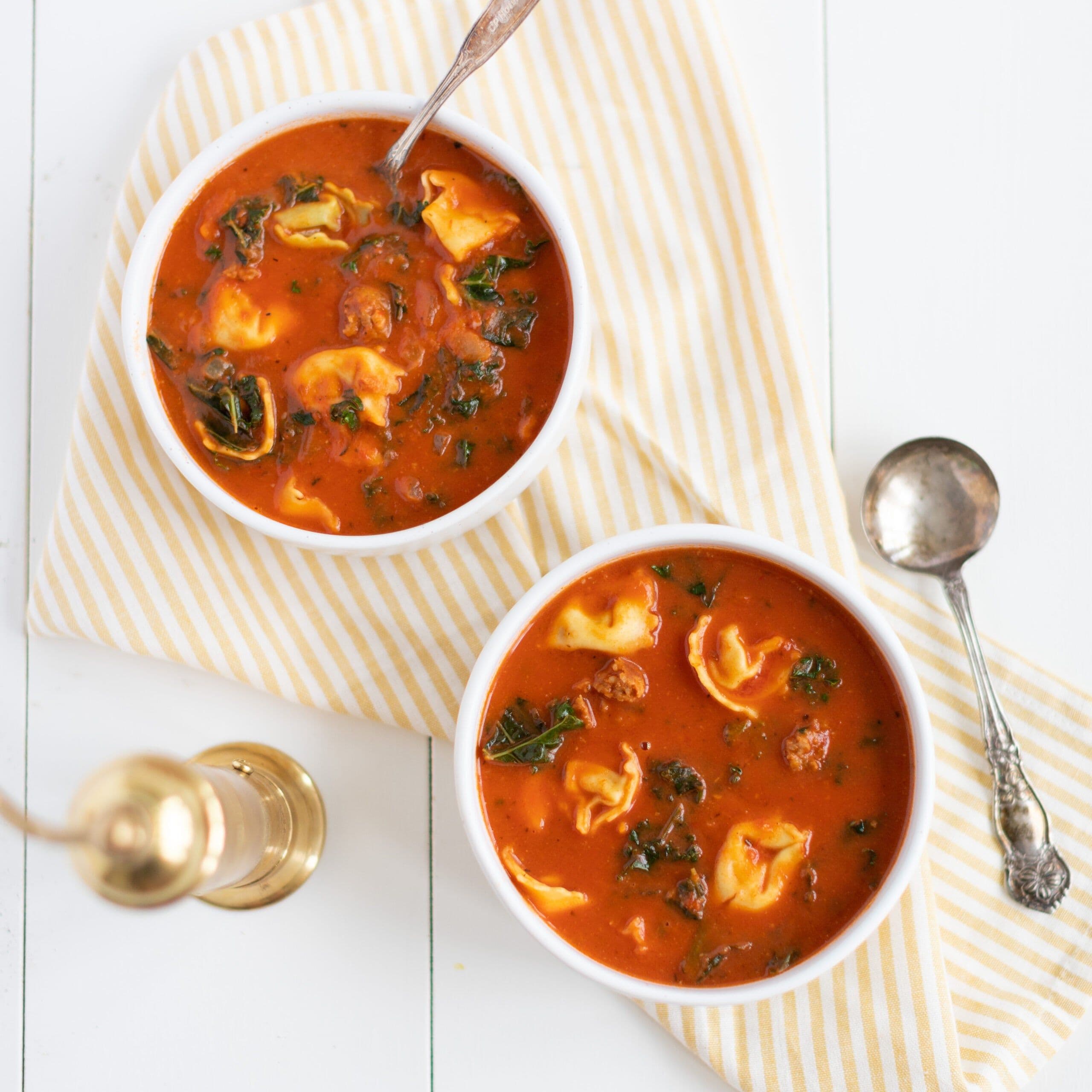 Tortellini Veggie Soup banner image