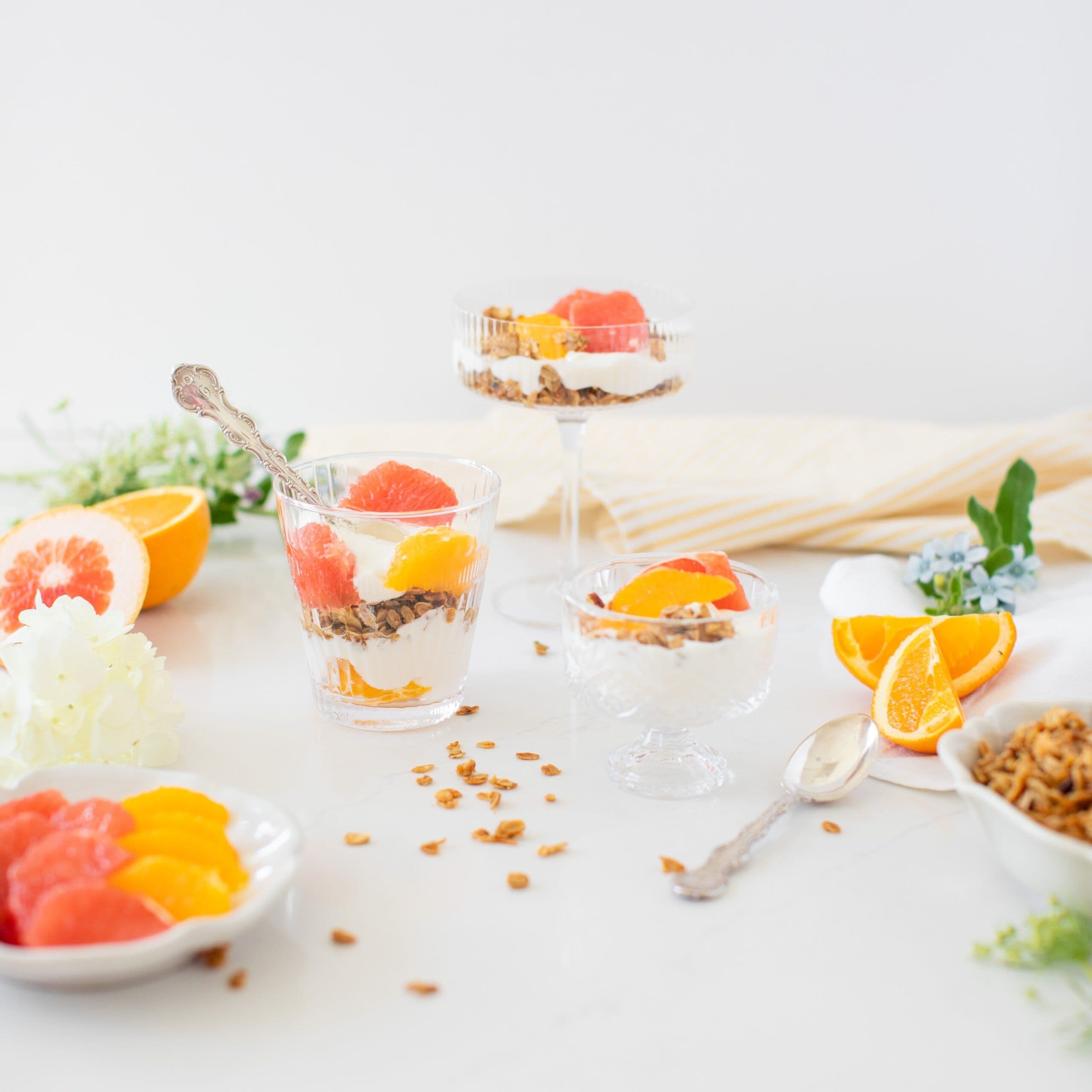 Citrus Yogurt Parfaits banner image
