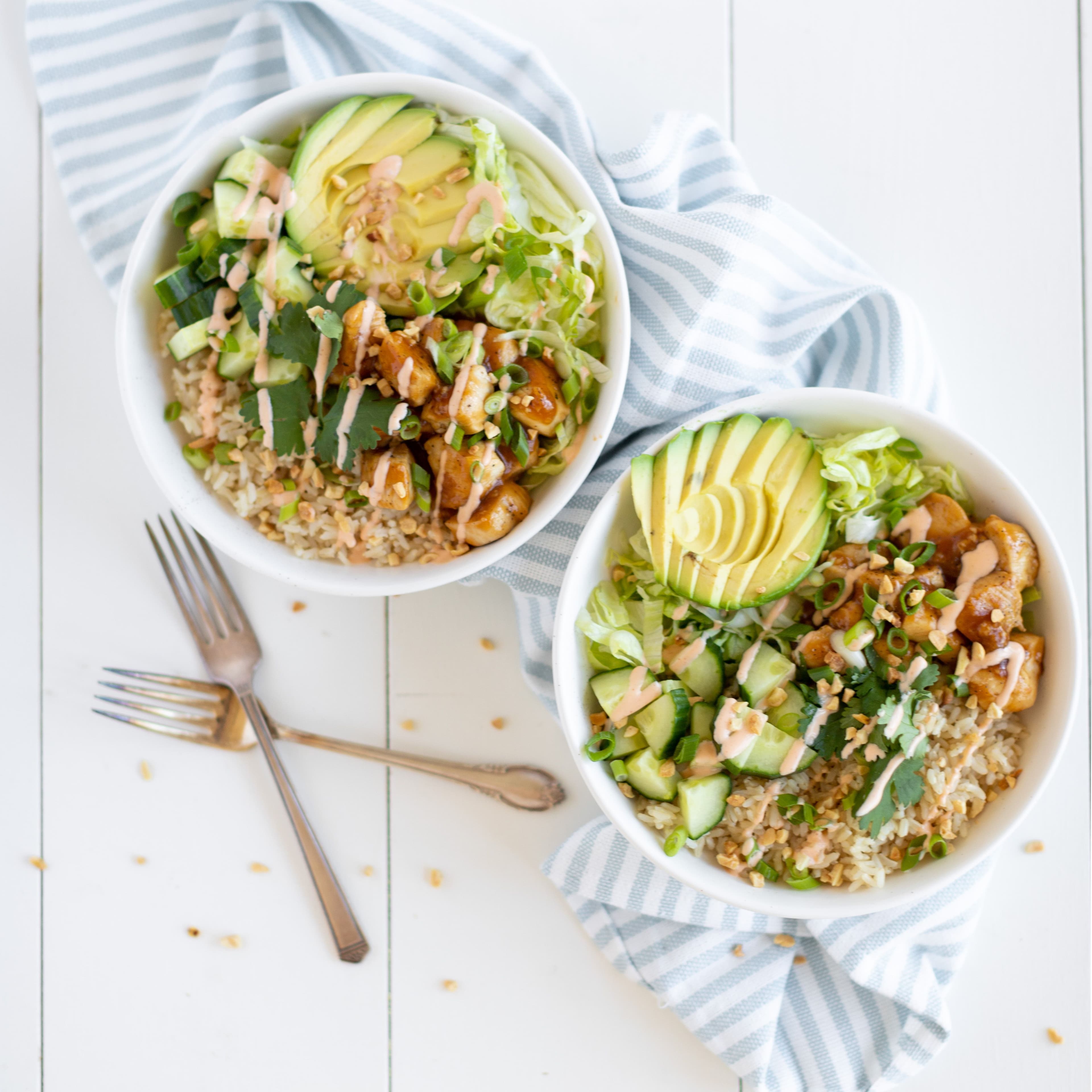 Szechuan Chicken Rice Bowls banner image