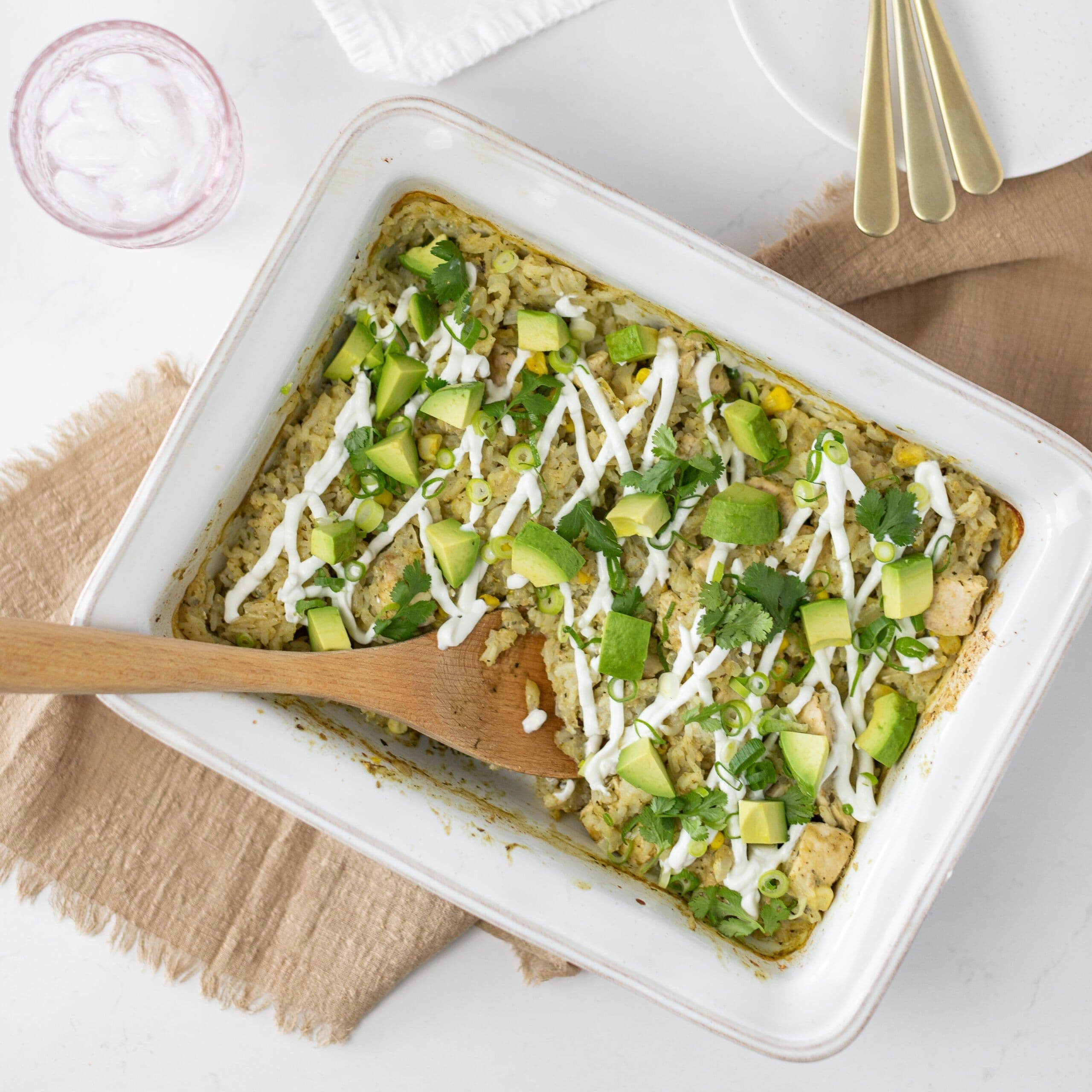Salsa Verde Chicken Casserole banner image