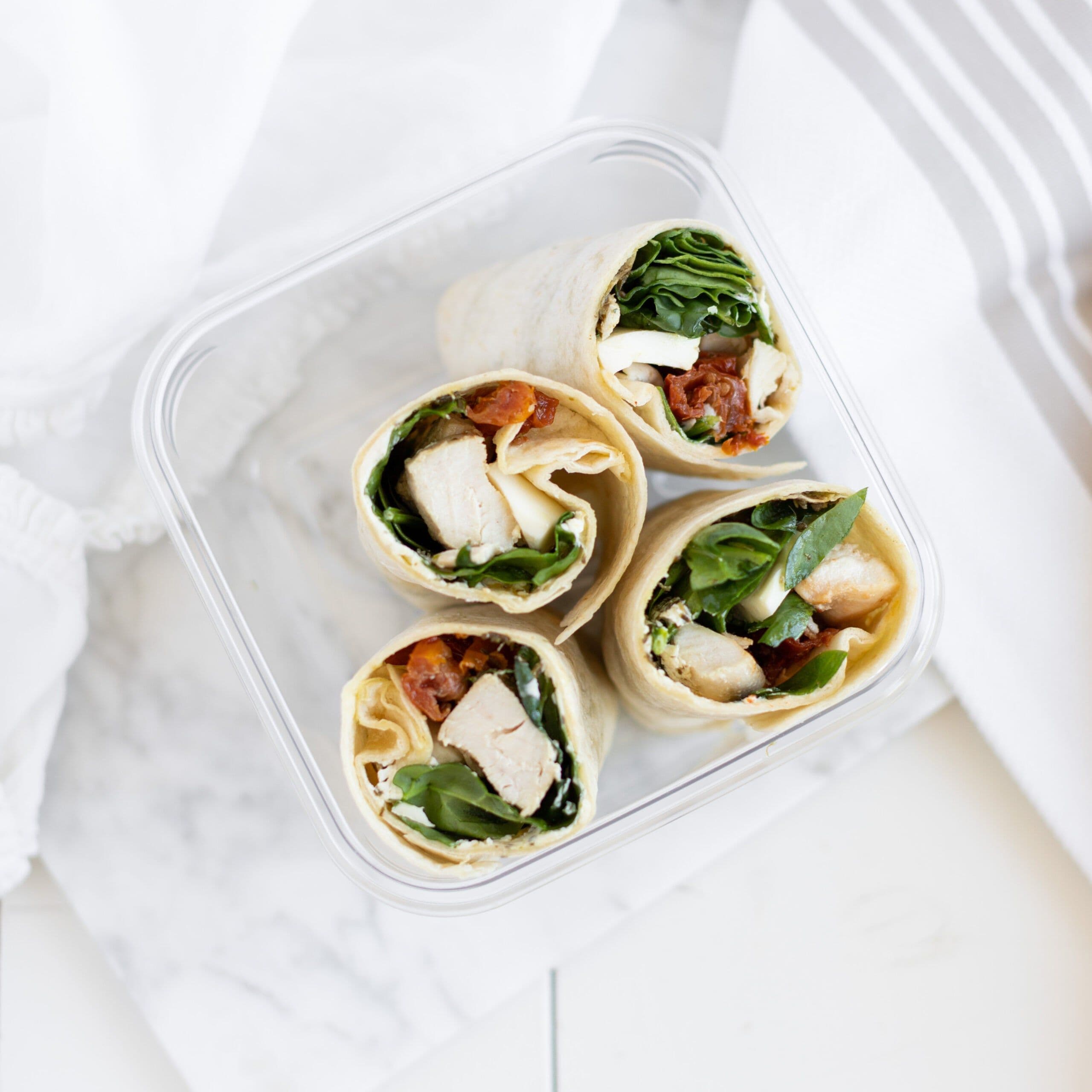 Creamy Tuscan Chicken Wraps banner image