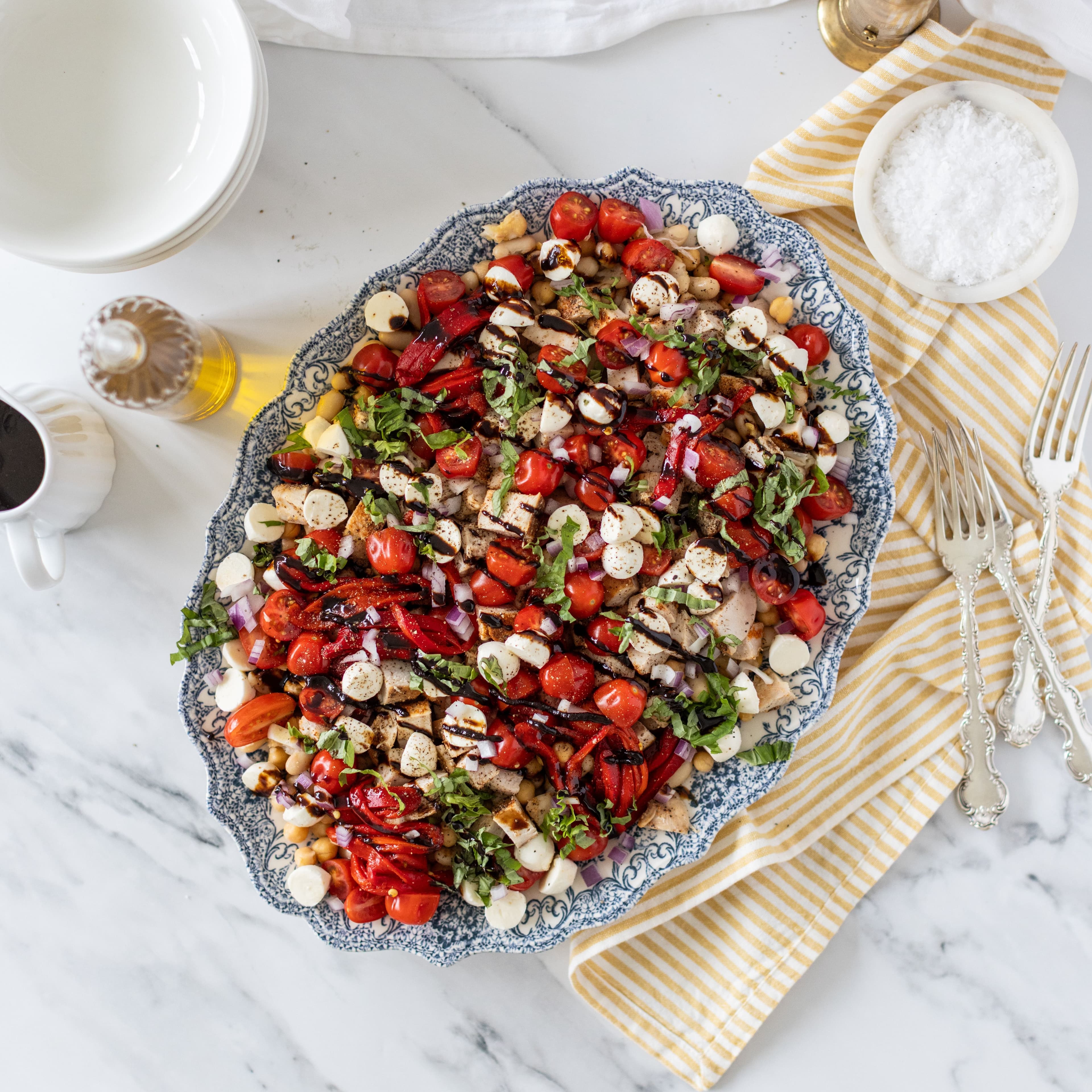 High-Protein Loaded Caprese Salad banner image
