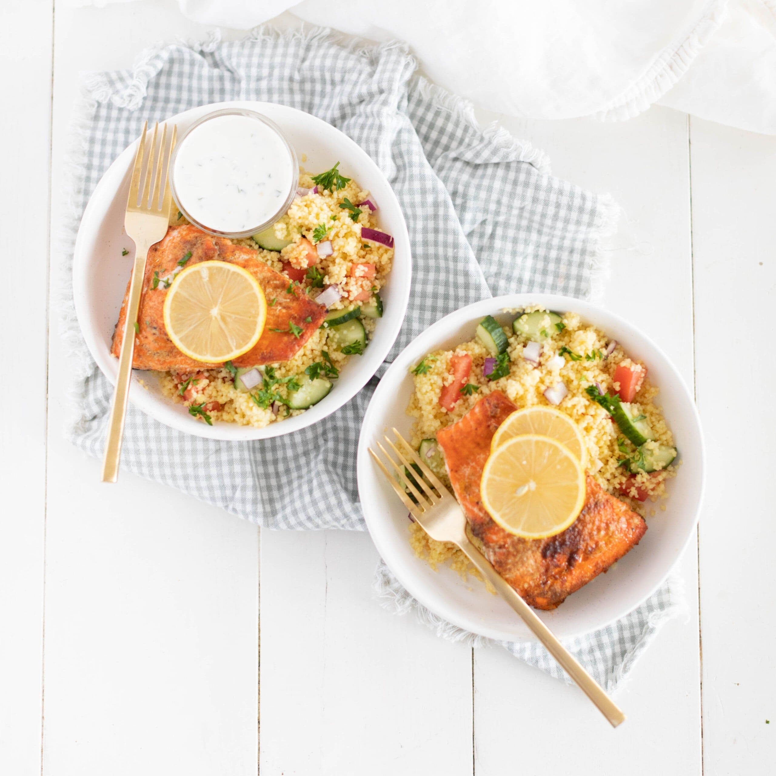 Moroccan Salmon Bowls banner image