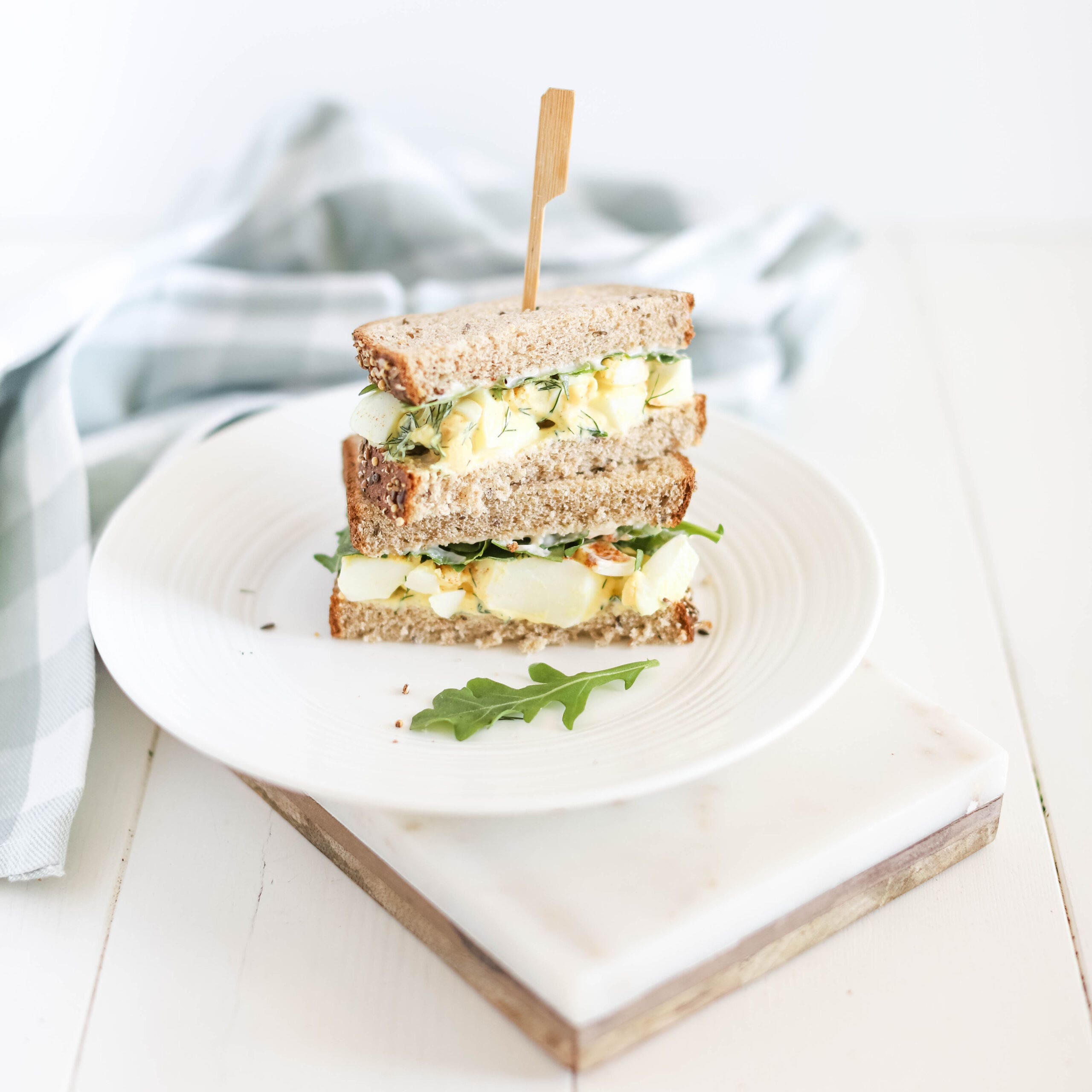 Deviled Egg Salad Sandwiches - Fraiche Table