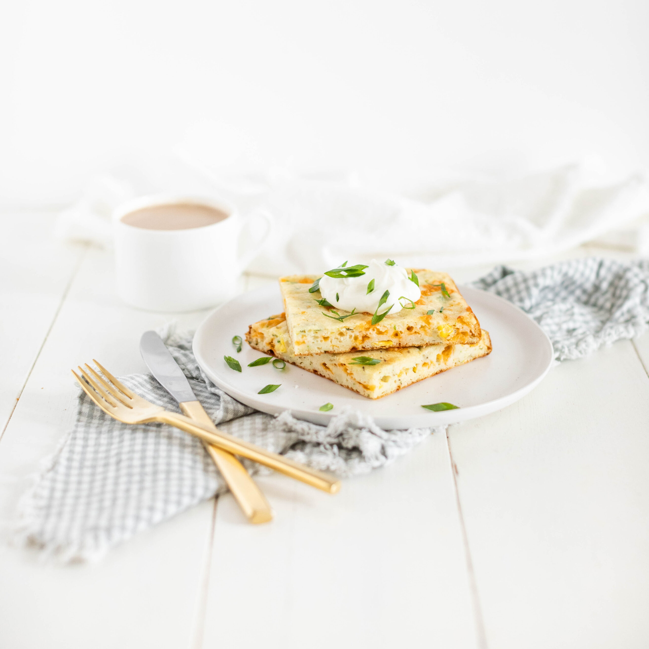 GF Savoury Sheetpan Pancakes [Recipe Bank] Fraiche Table