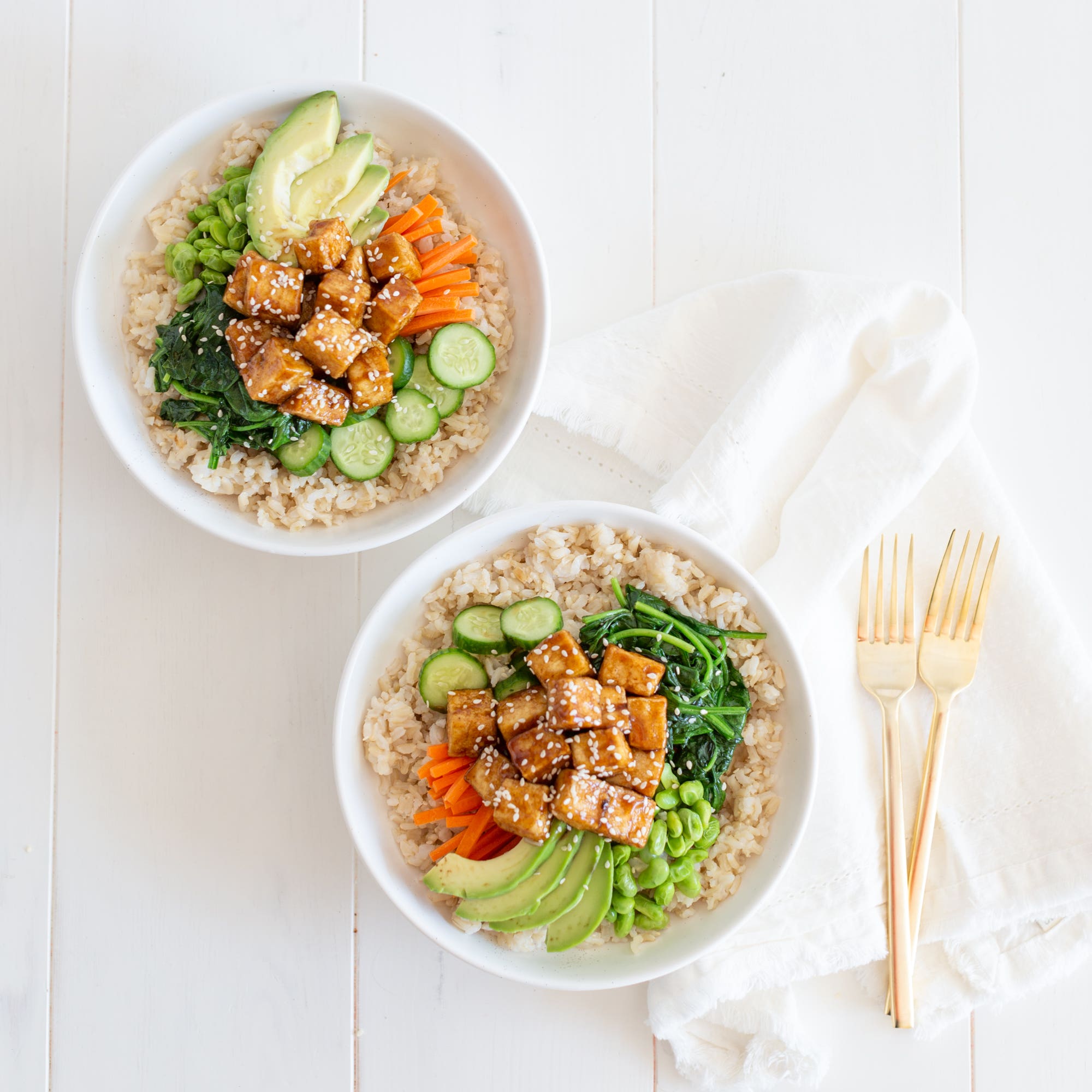 Teriyaki Tofu Rice Bowls [Recipe Bank] - Fraiche Table